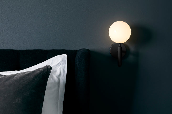MIIRA Wall Lamp in Graphite with Opal Glass