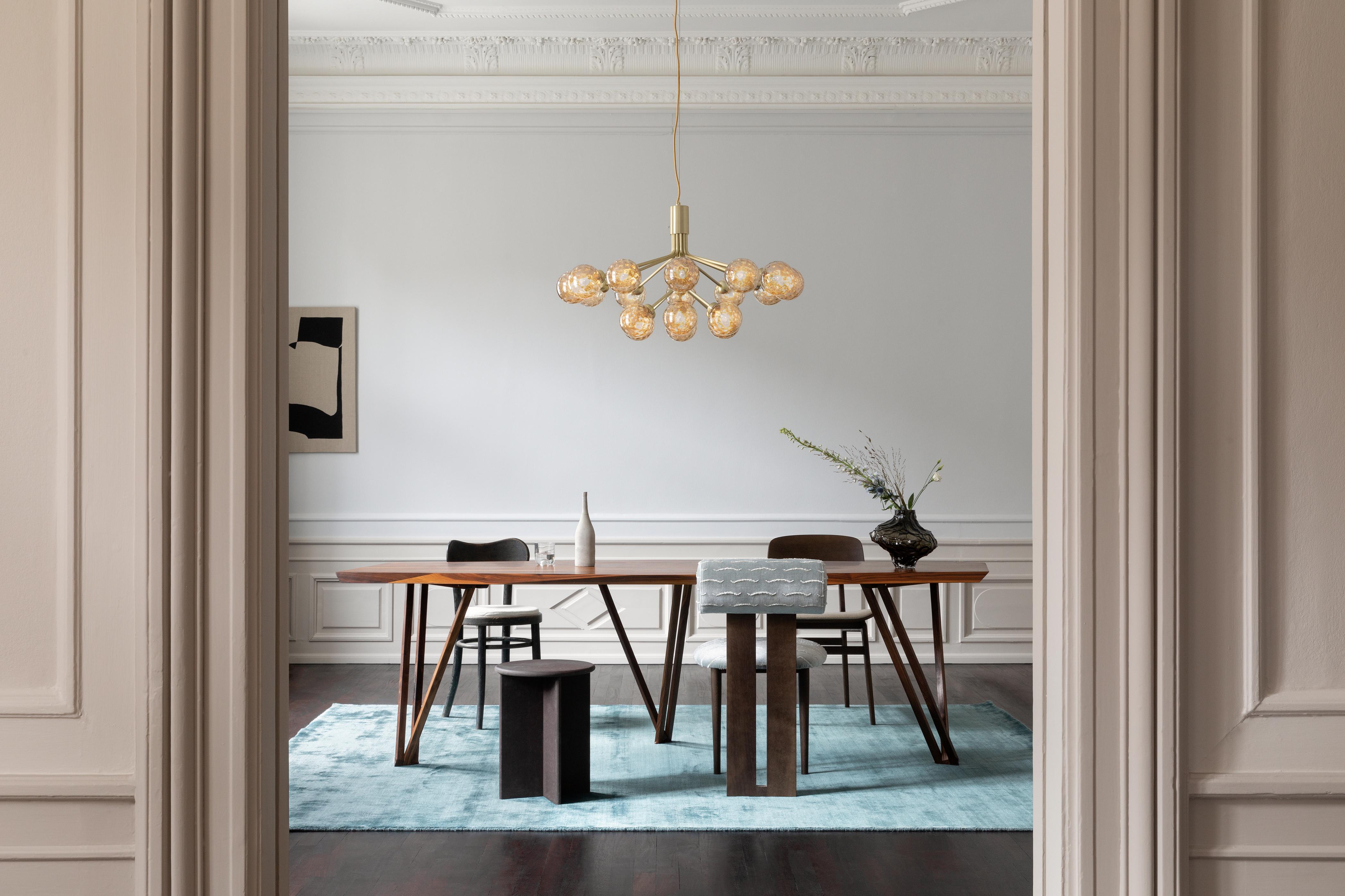 APIALES 18 Brass Chandelier with Gold Glass [Antonina] [Amelia spr]