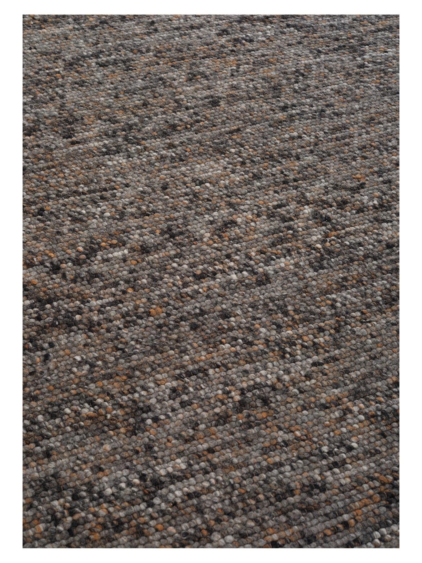 AGNER dark gray round rug