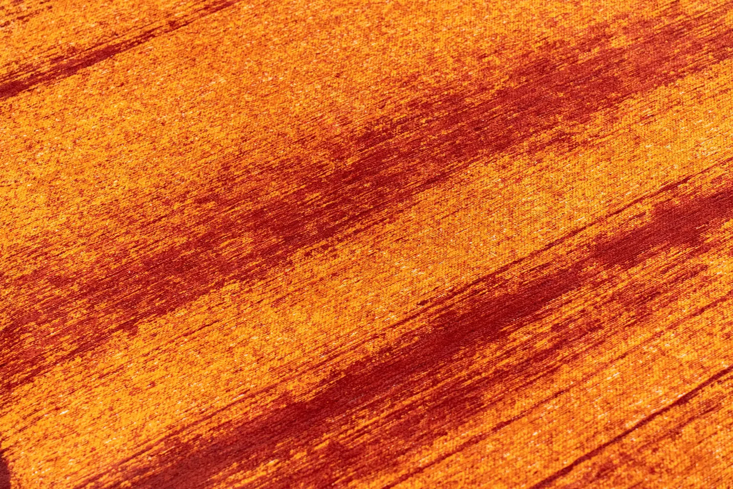 BRUSH Beige Rug with Orange