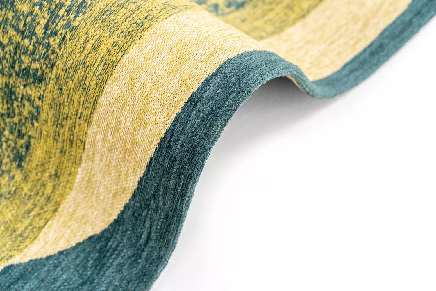 Teppich MARBLE grün mit blau und beige