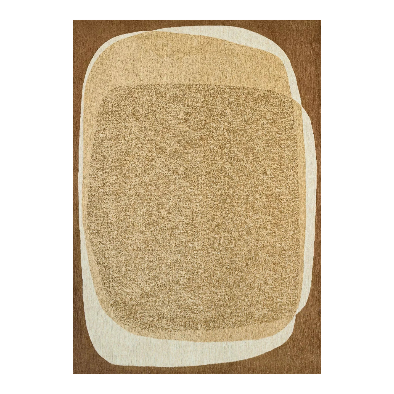 Teppich MARBLE braun mit beige