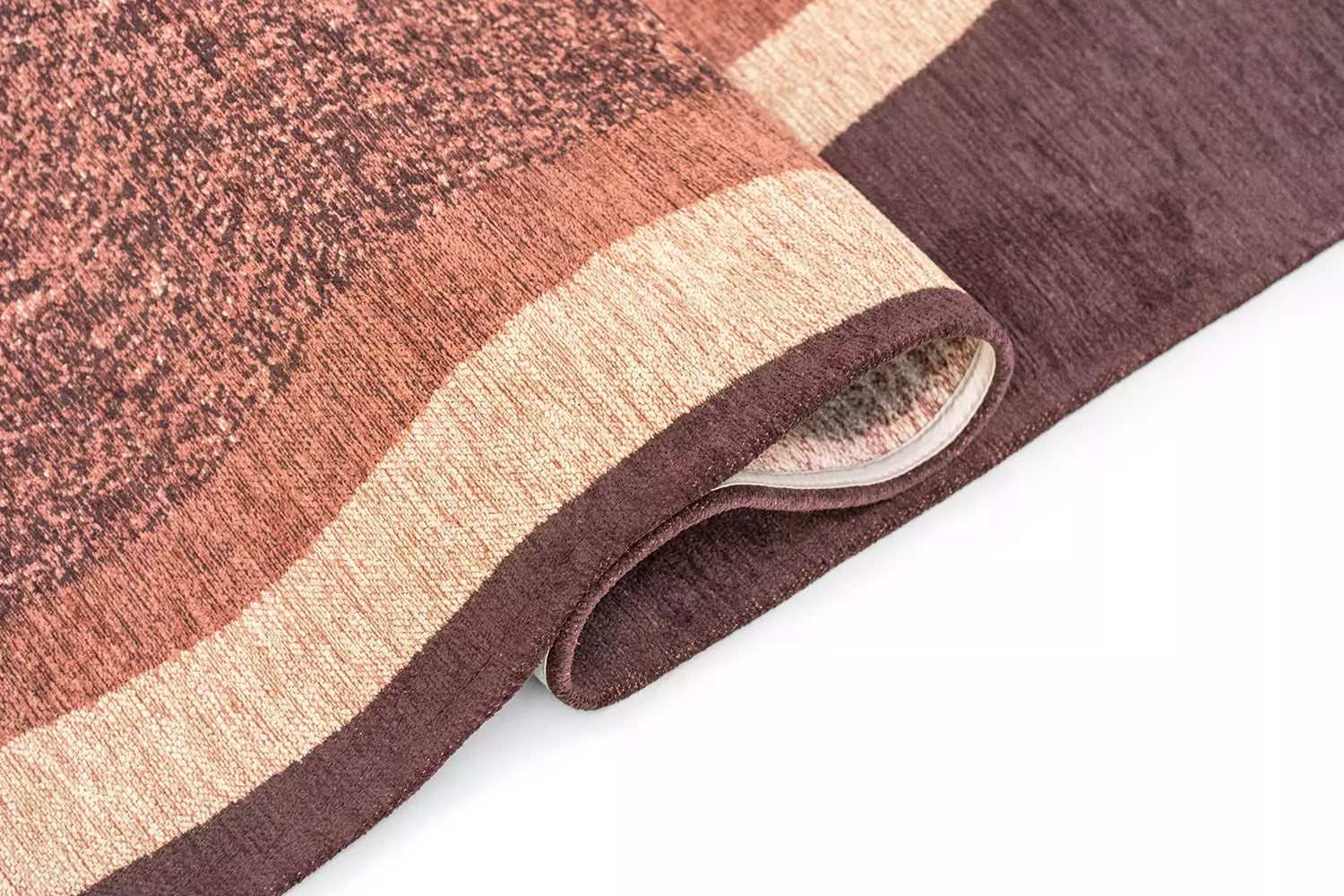 Teppich MARBLE lila mit rosa und beige