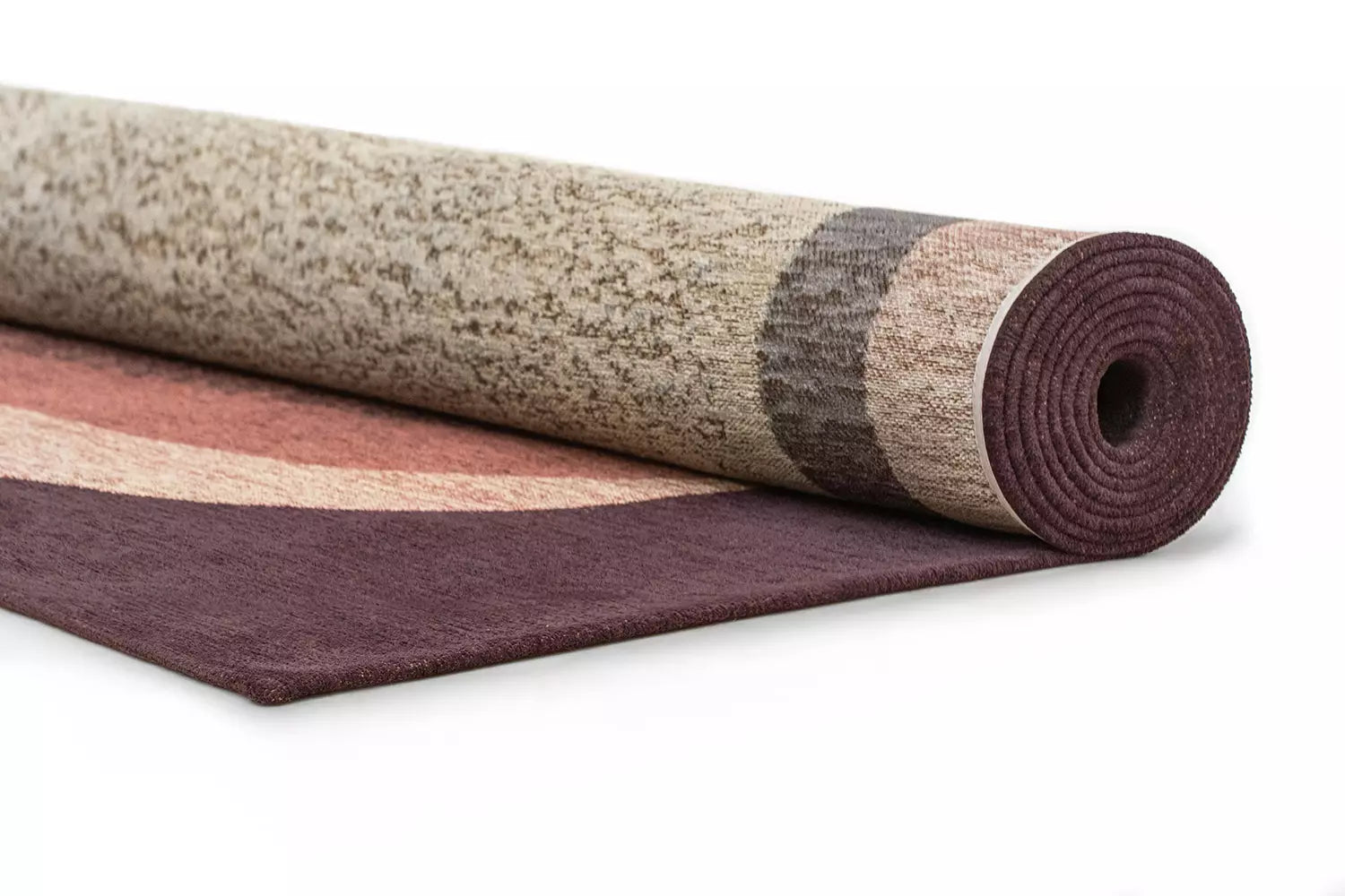 Teppich MARBLE lila mit rosa und beige