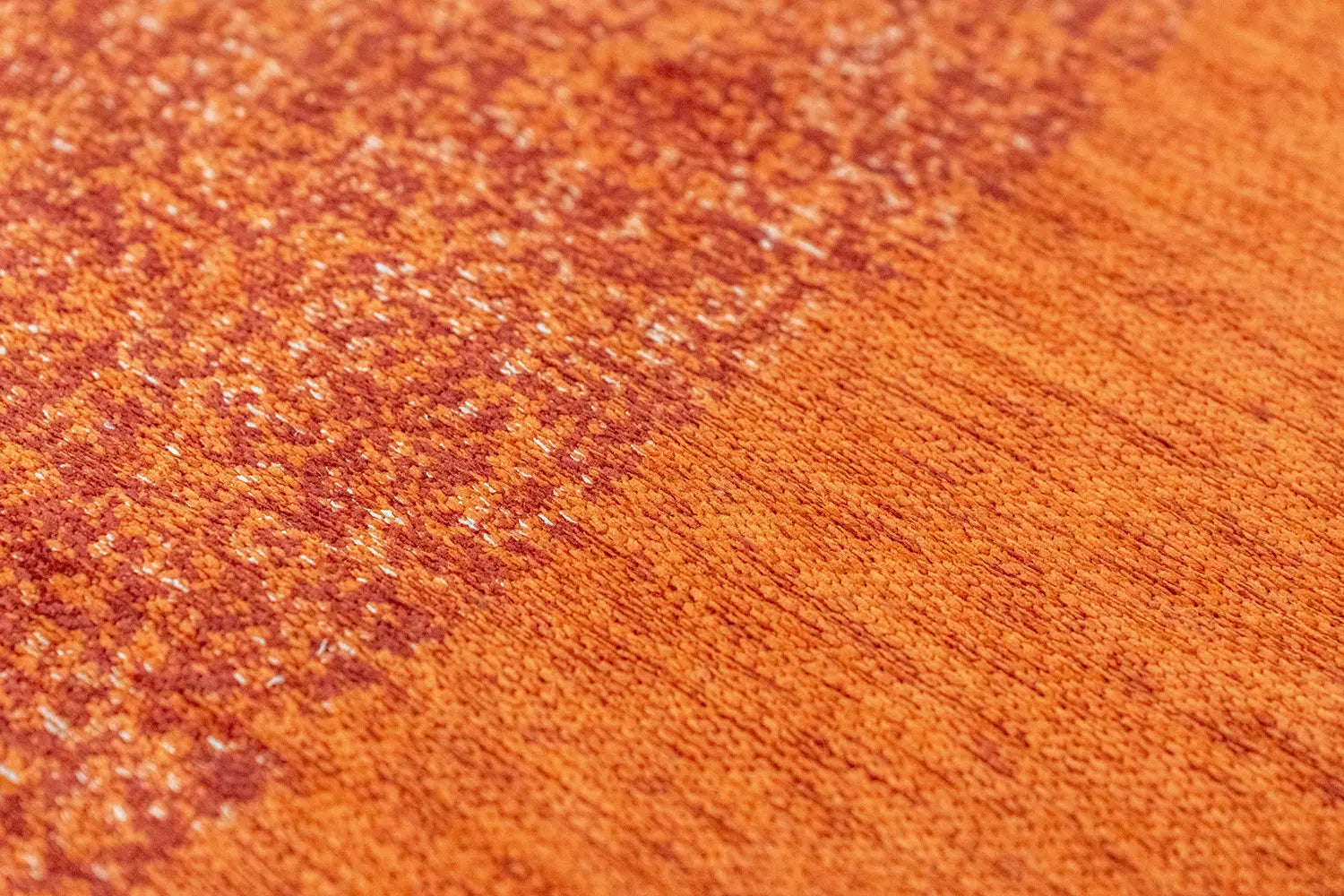Teppich MARBLE orange mit bordeaux und beige