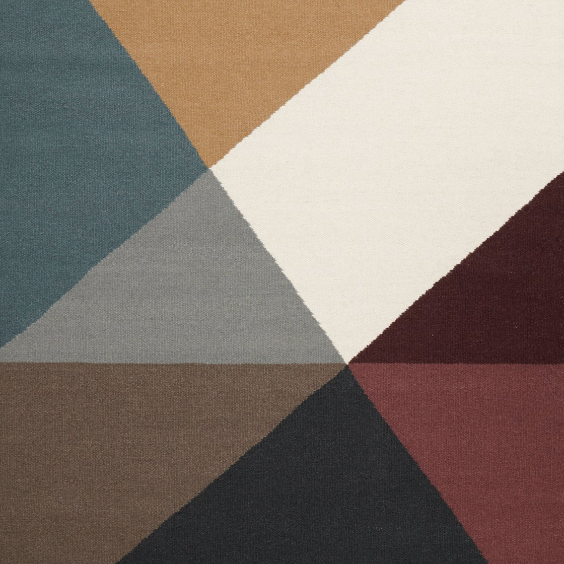 METRI Rug - Mustard Beige with Orange