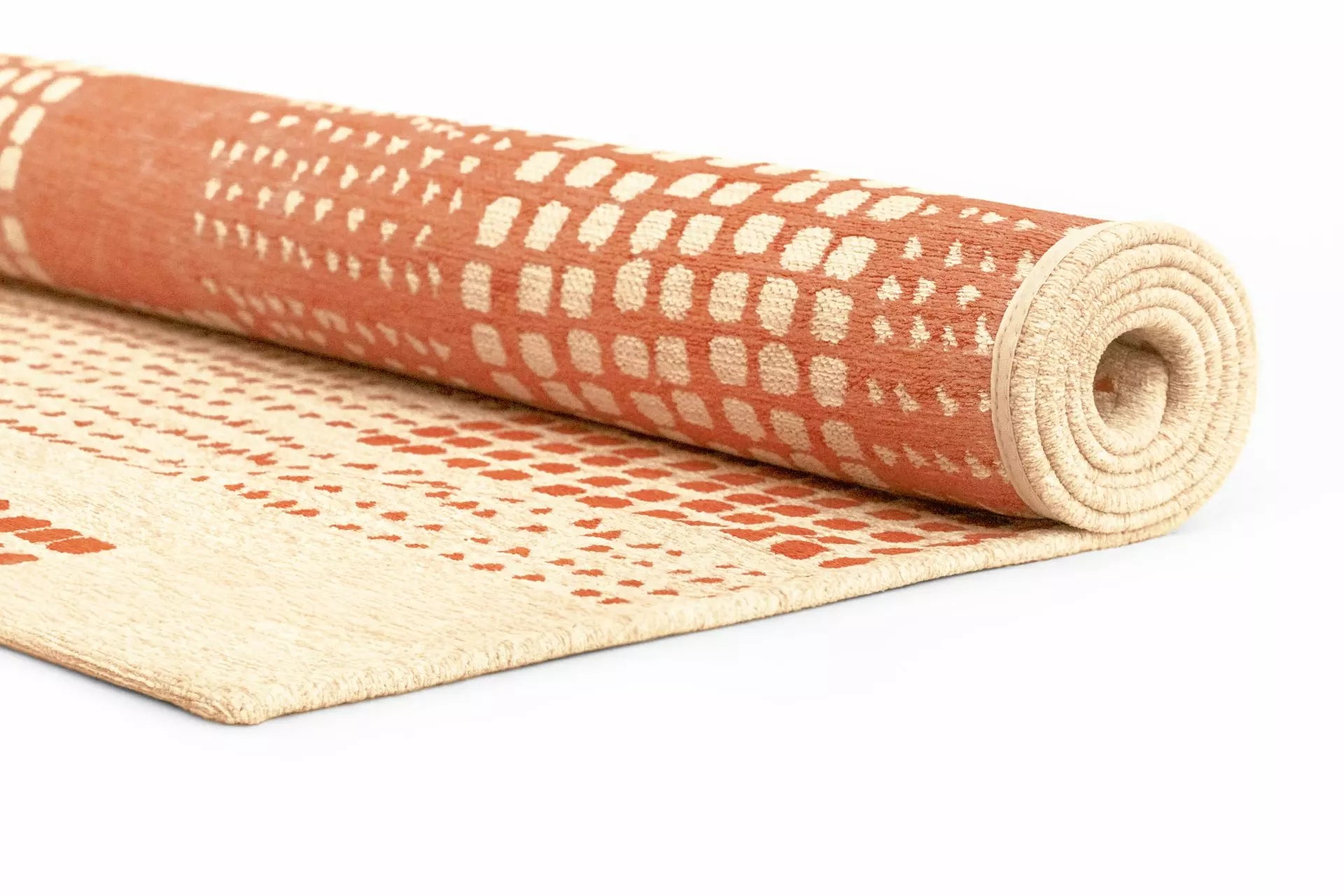 Beige ZEN rug with orange