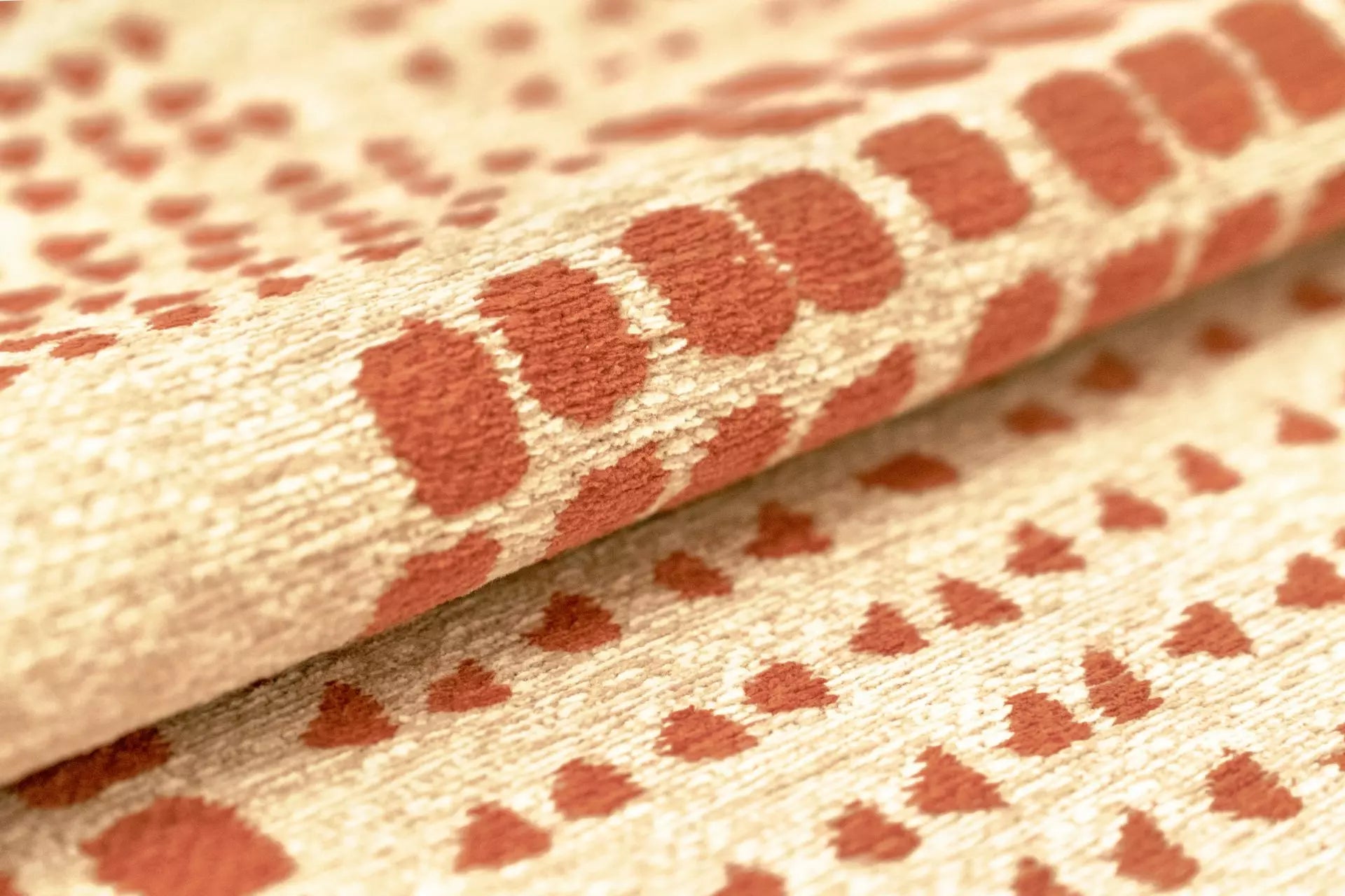 Beige ZEN rug with orange