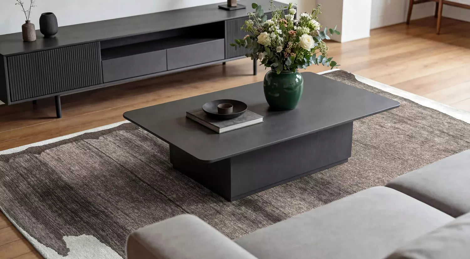 Teppich BRUSH beige mit braunem