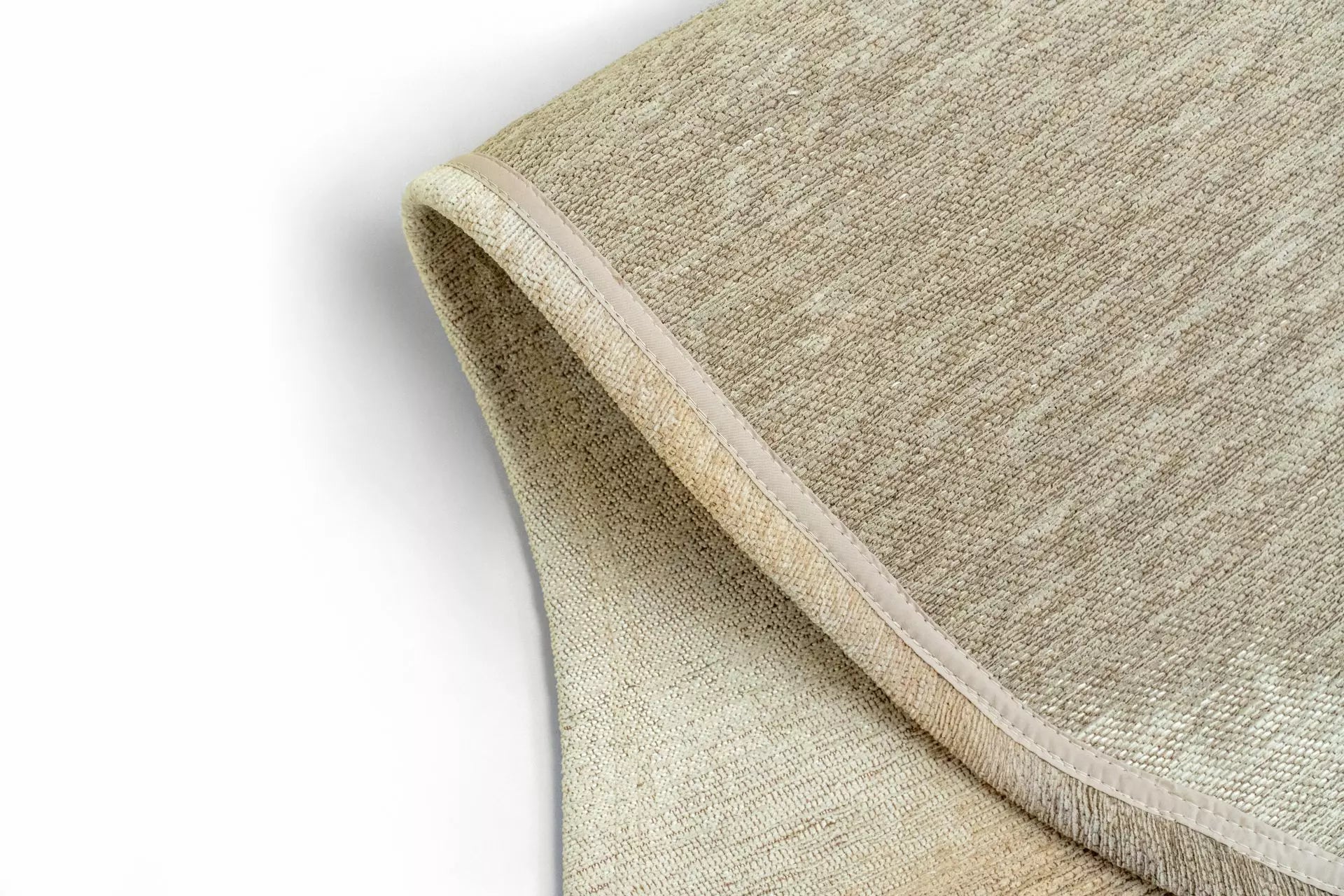 Ovaler Teppich AQUARELLE LEAF creme mit beige