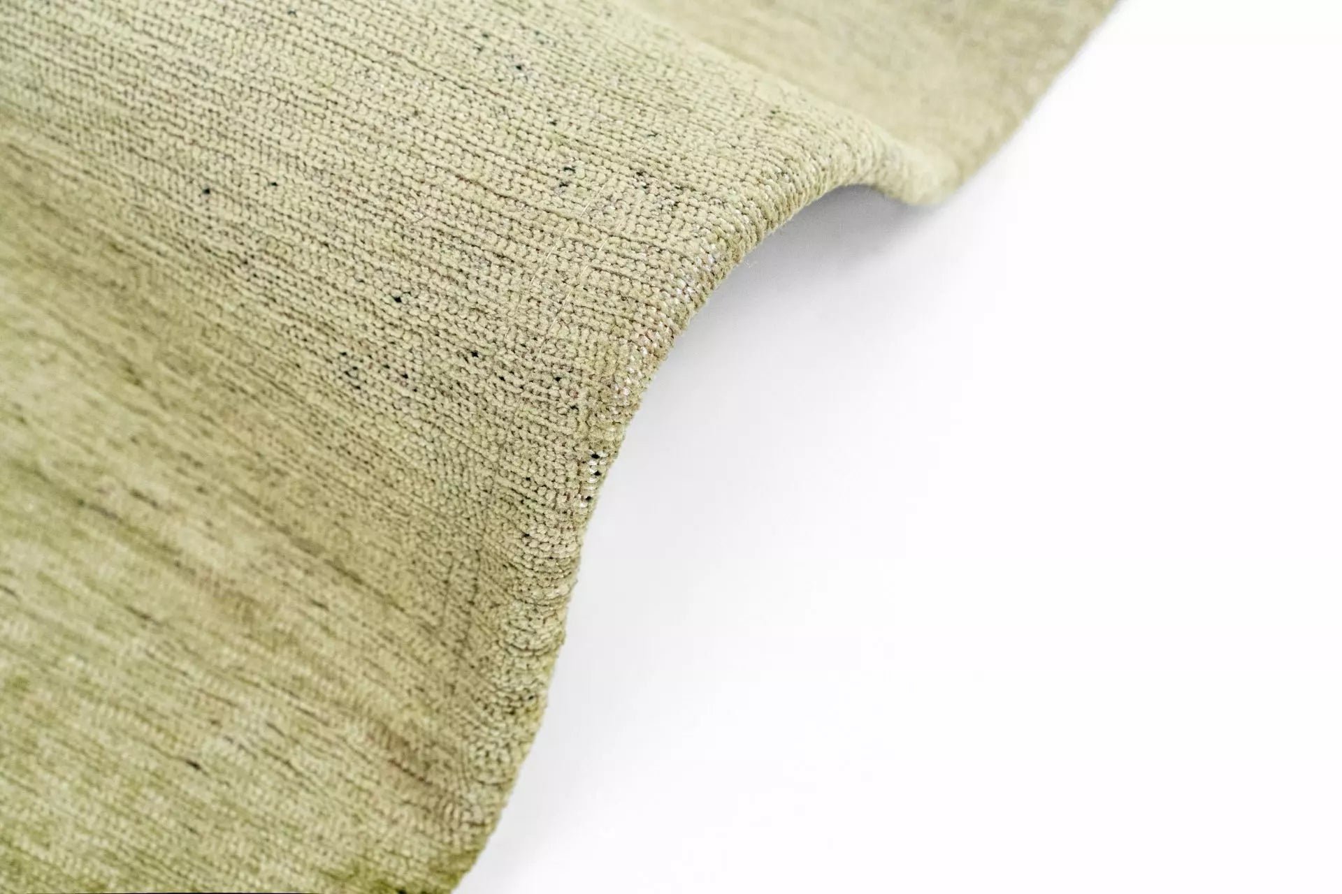Ovaler Teppich AQUARELLE LEAF grün mit gelb