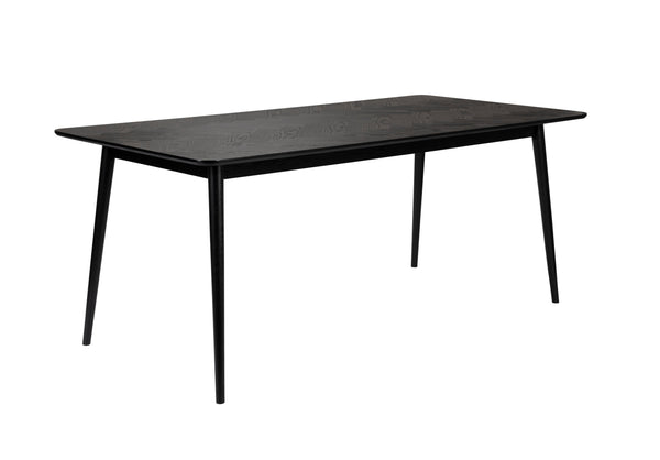 Fabio table black oak veneer