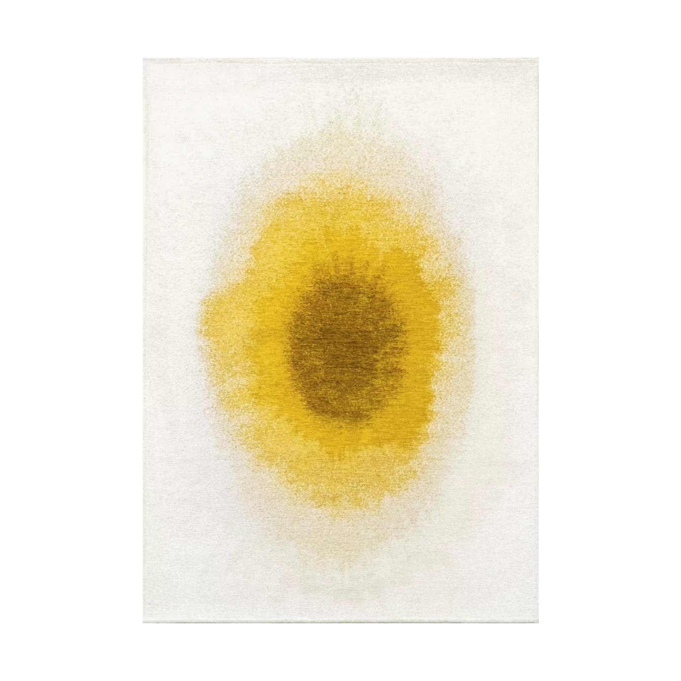 Teppich DROP weiß mit Gelb