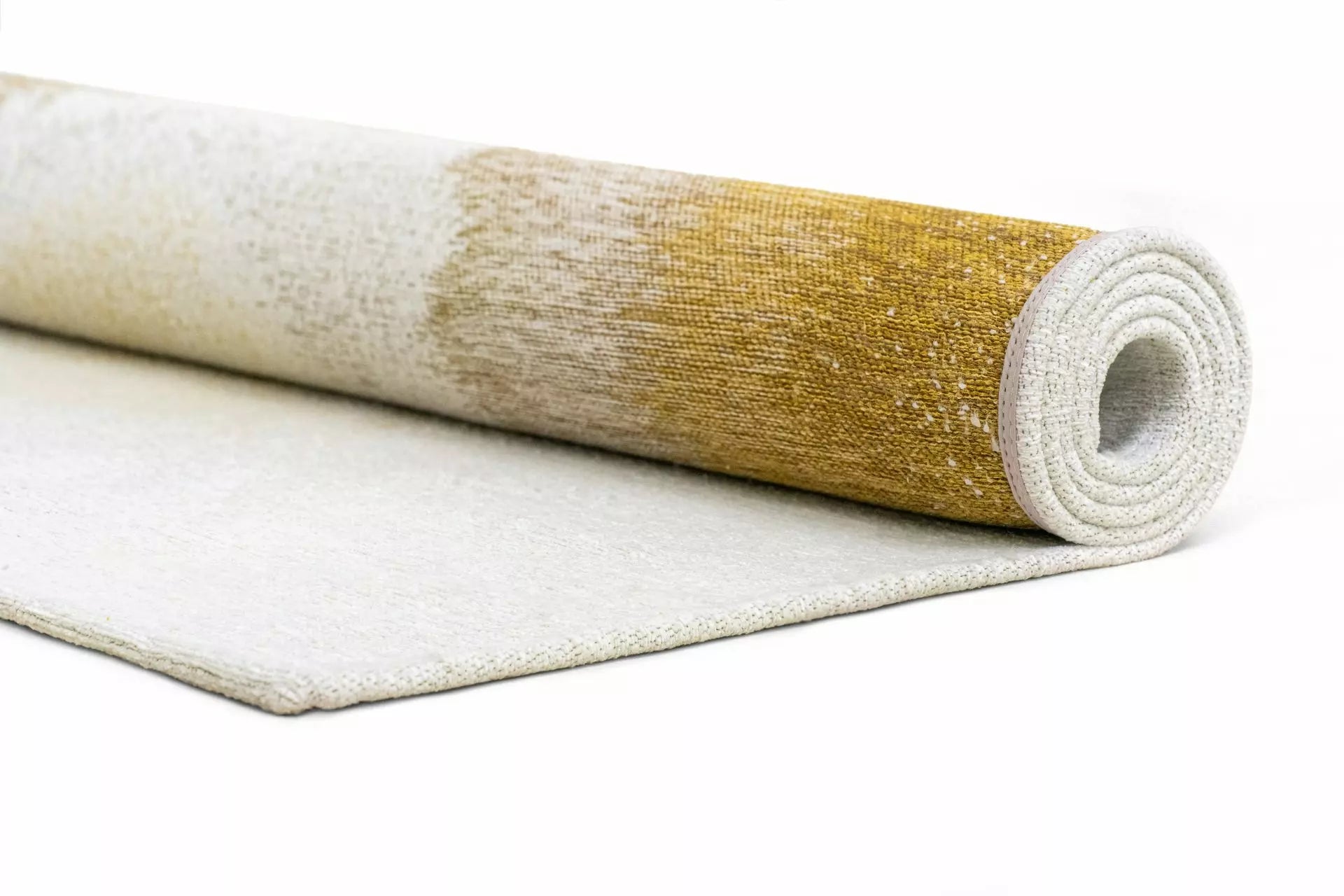 Teppich DROP weiß mit Gelb