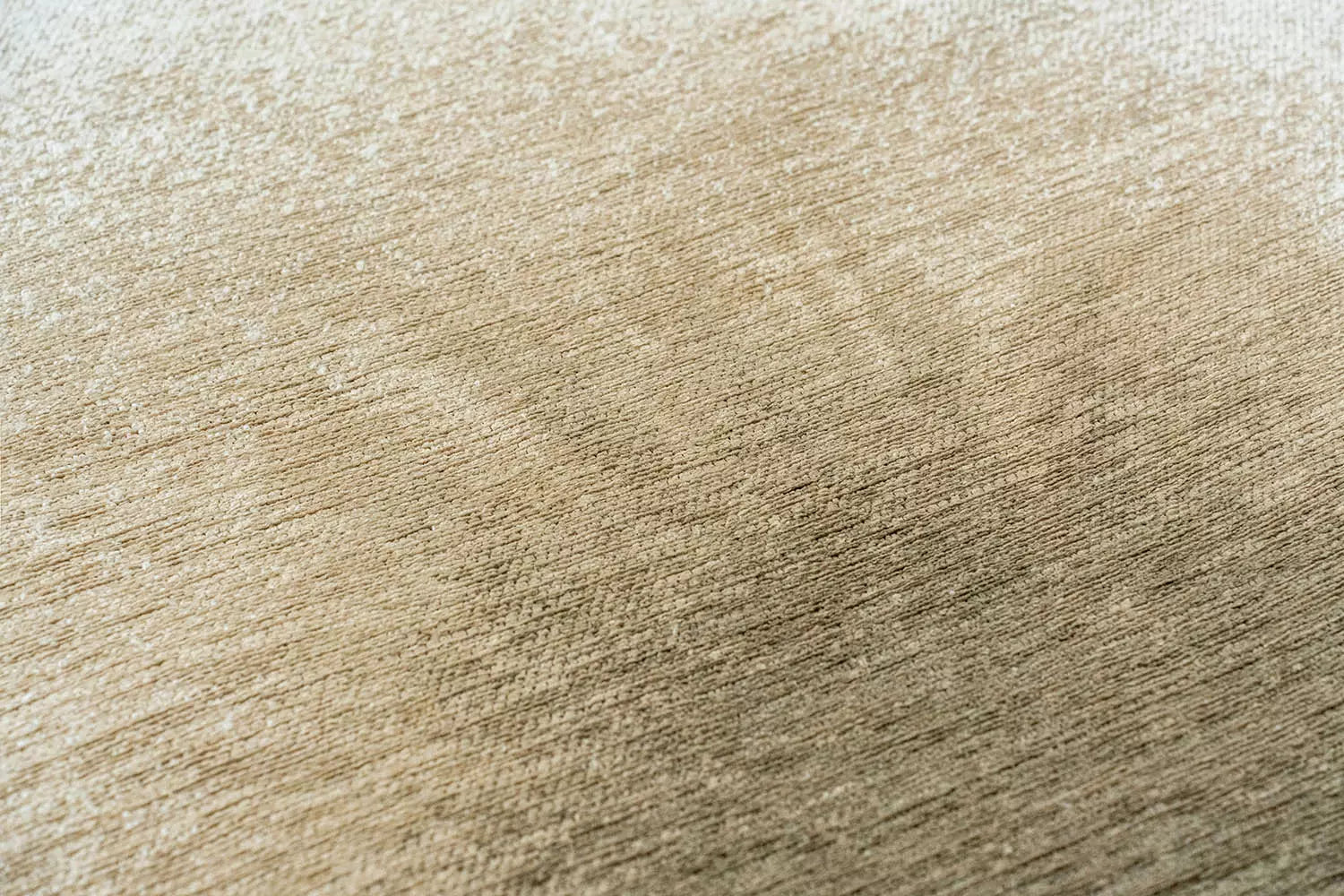 Runder Teppich DROP weiß mit beige