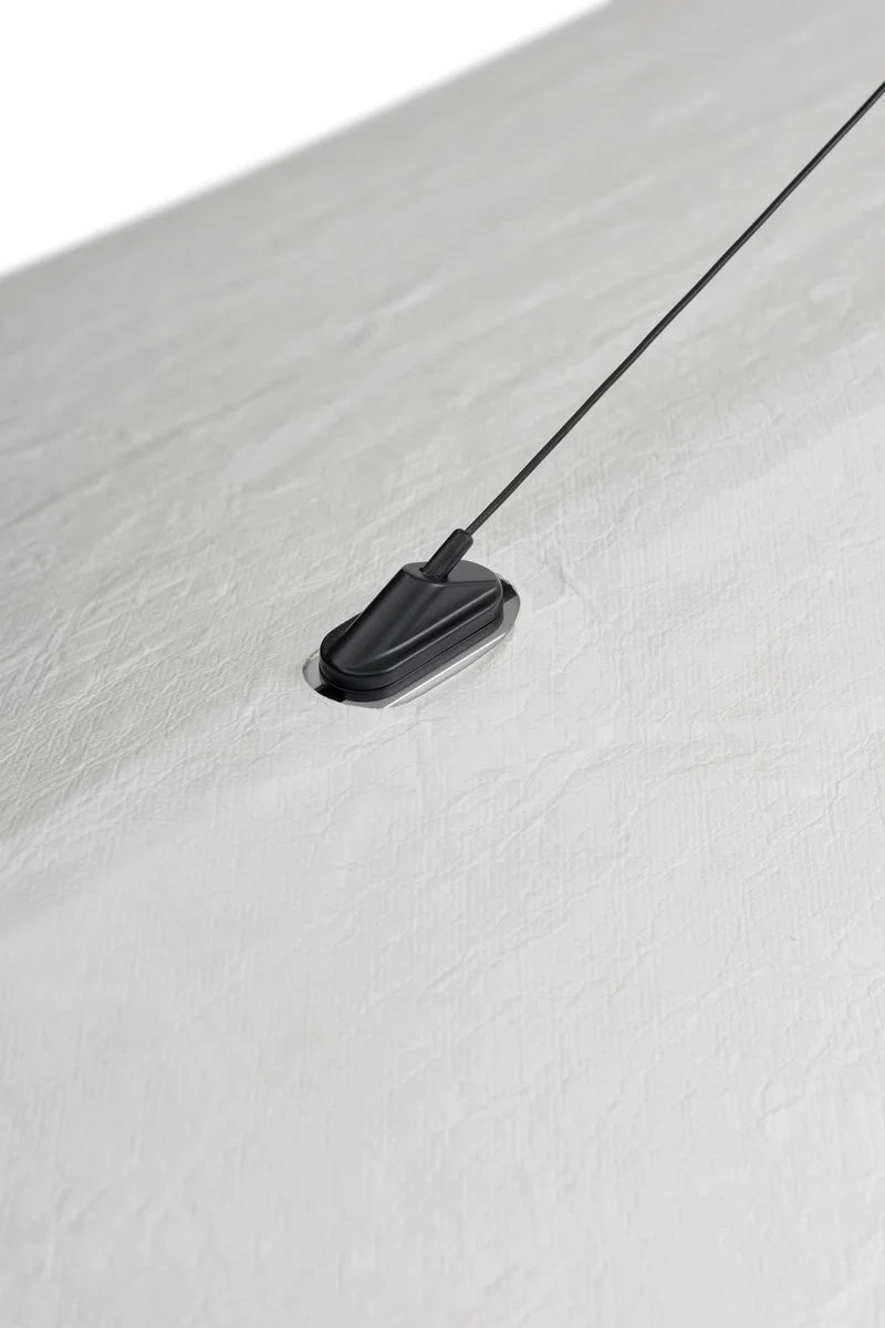 Weiße angespannte Hanglampe