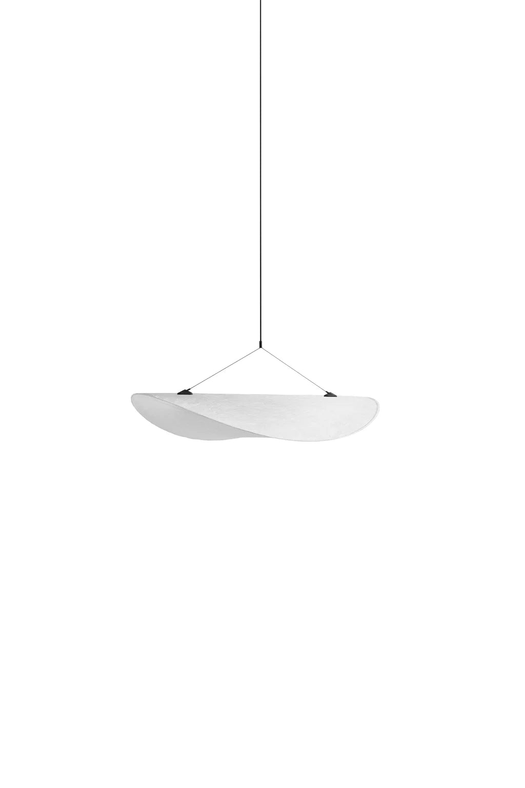 Weiße angespannte Hanglampe