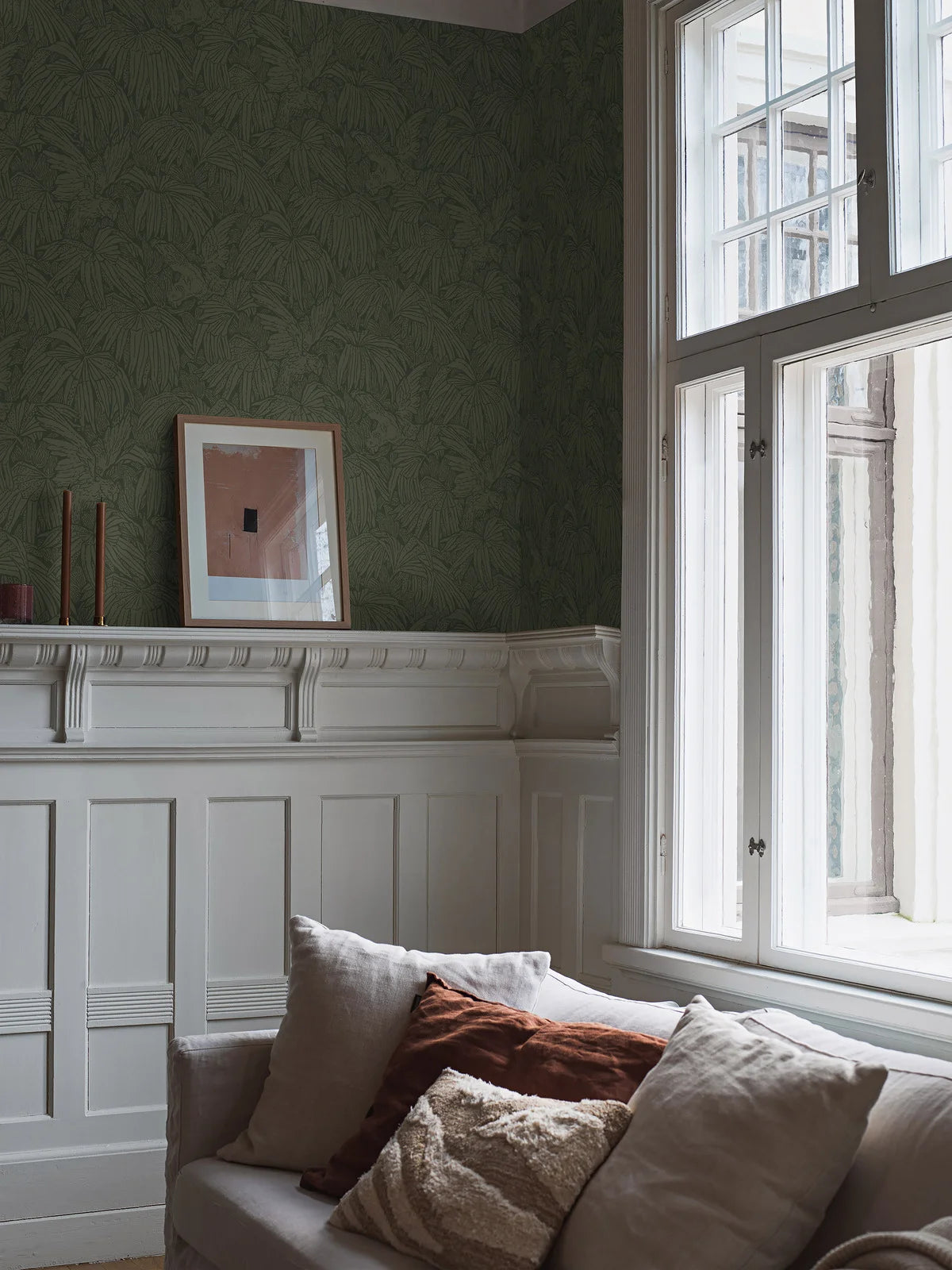 Tapete mit Tiermotiv HIDDEN PARROT grün