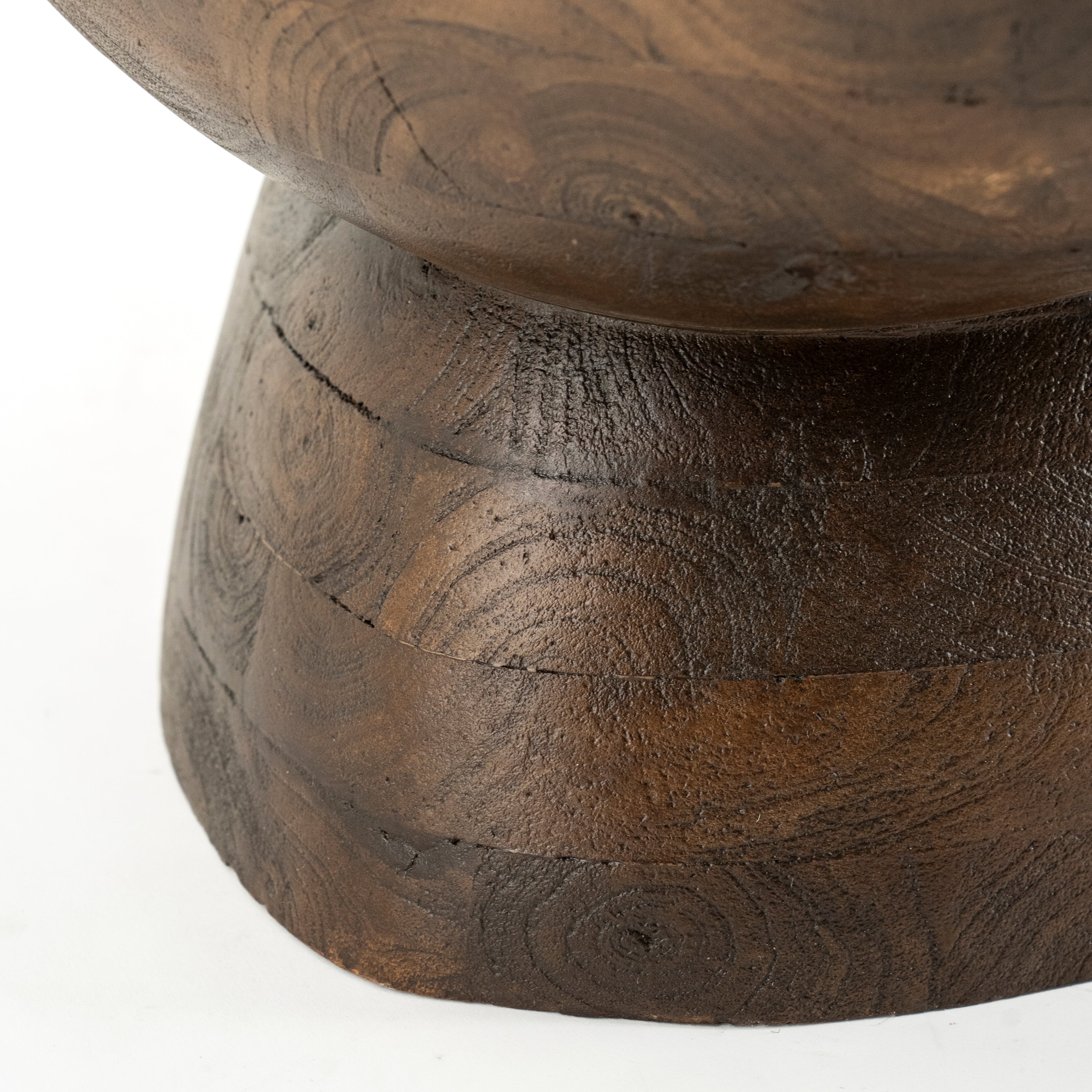 Couchtisch COBBLE dunkelbraunes Mangoholz