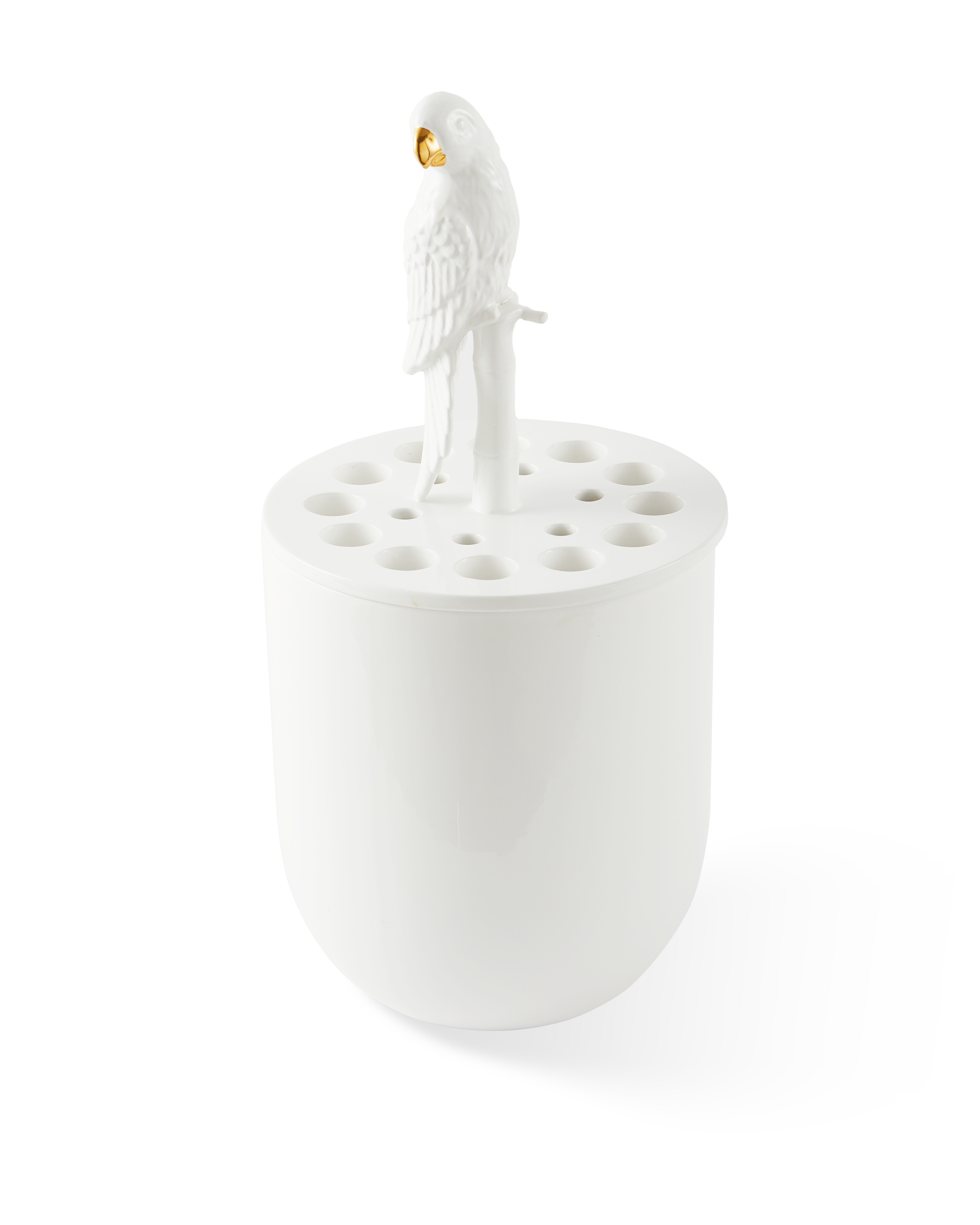 BIRD-WATCHING Vase white ceramic