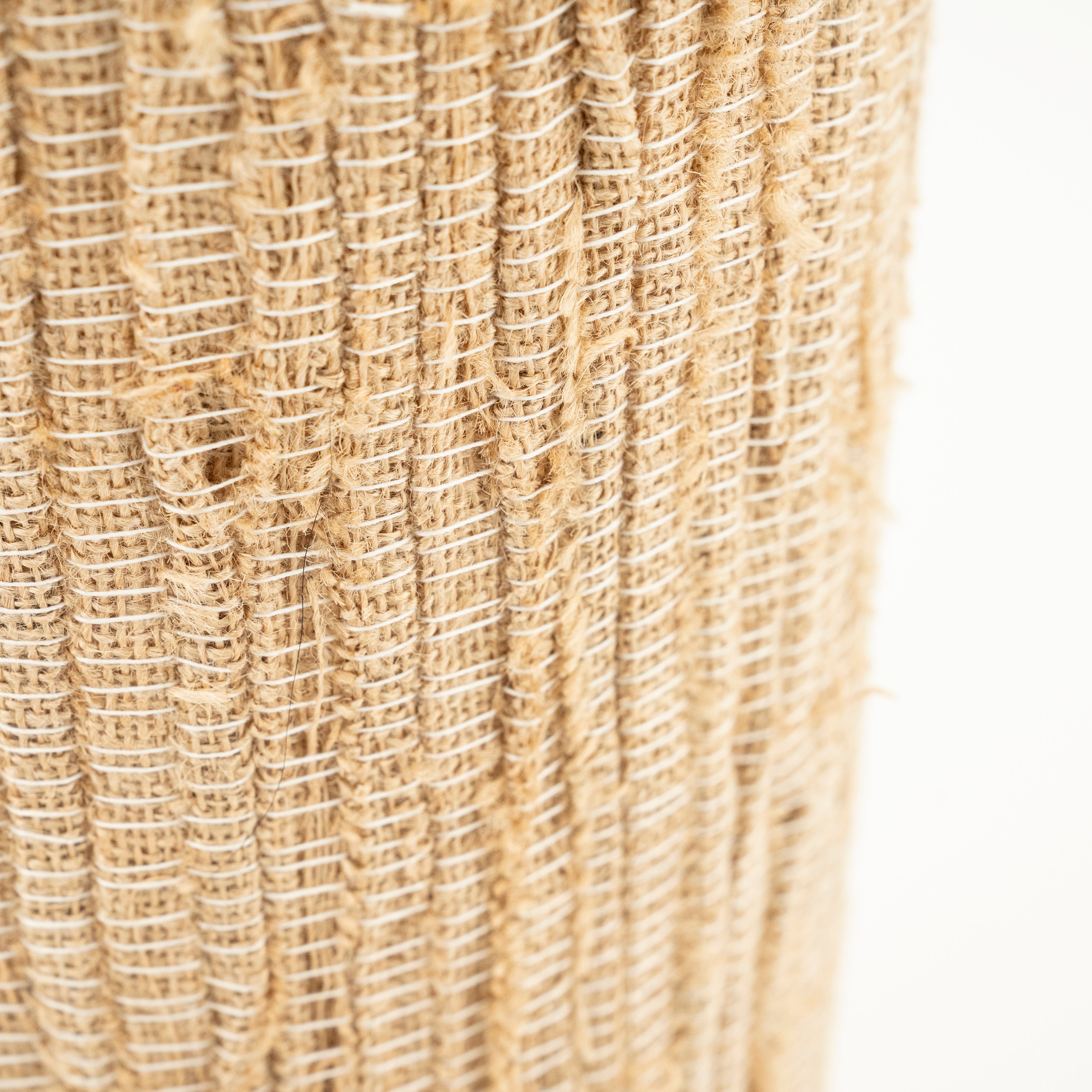 GADJA Jute Table Lamp with Wooden Base
