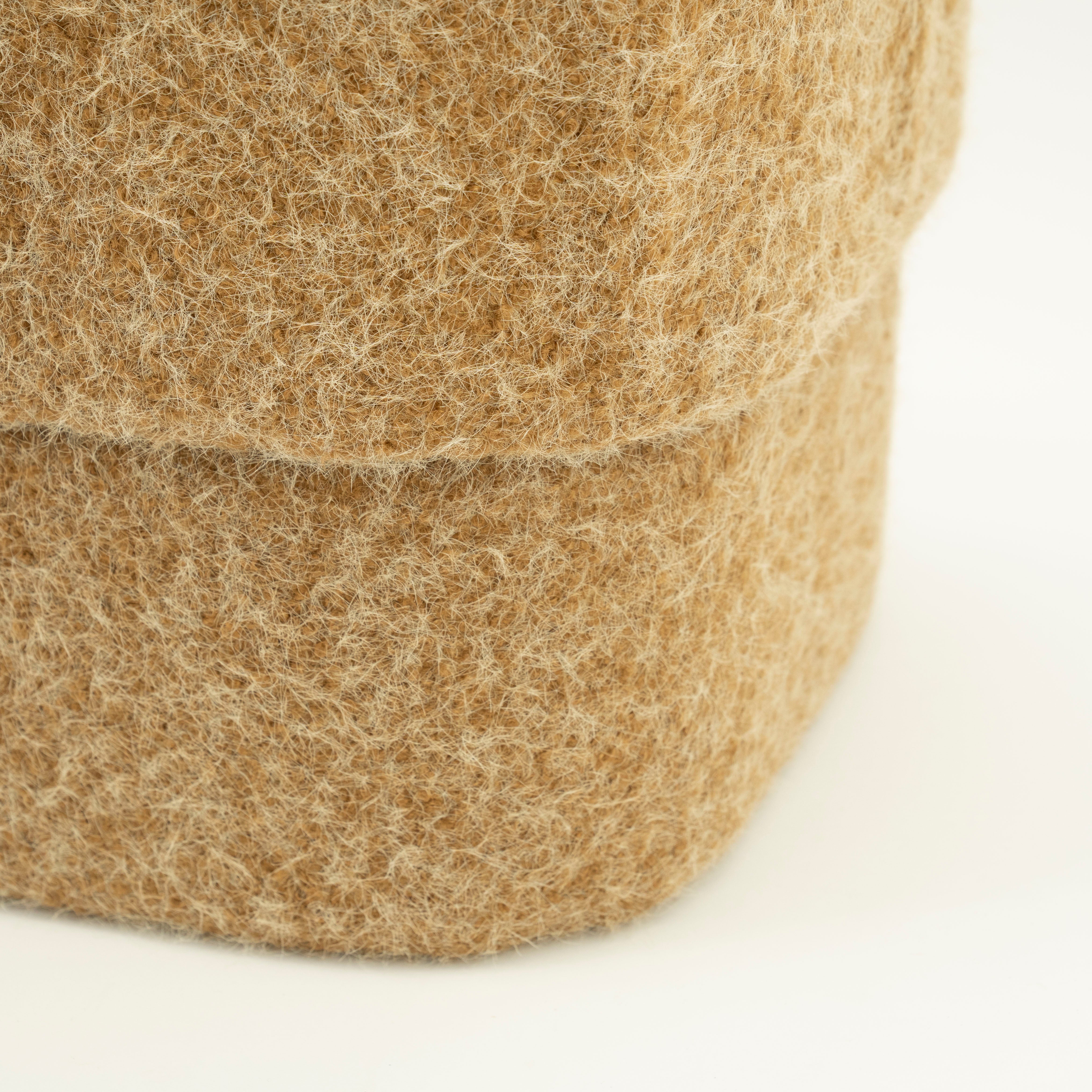 KELSO mustard pouf