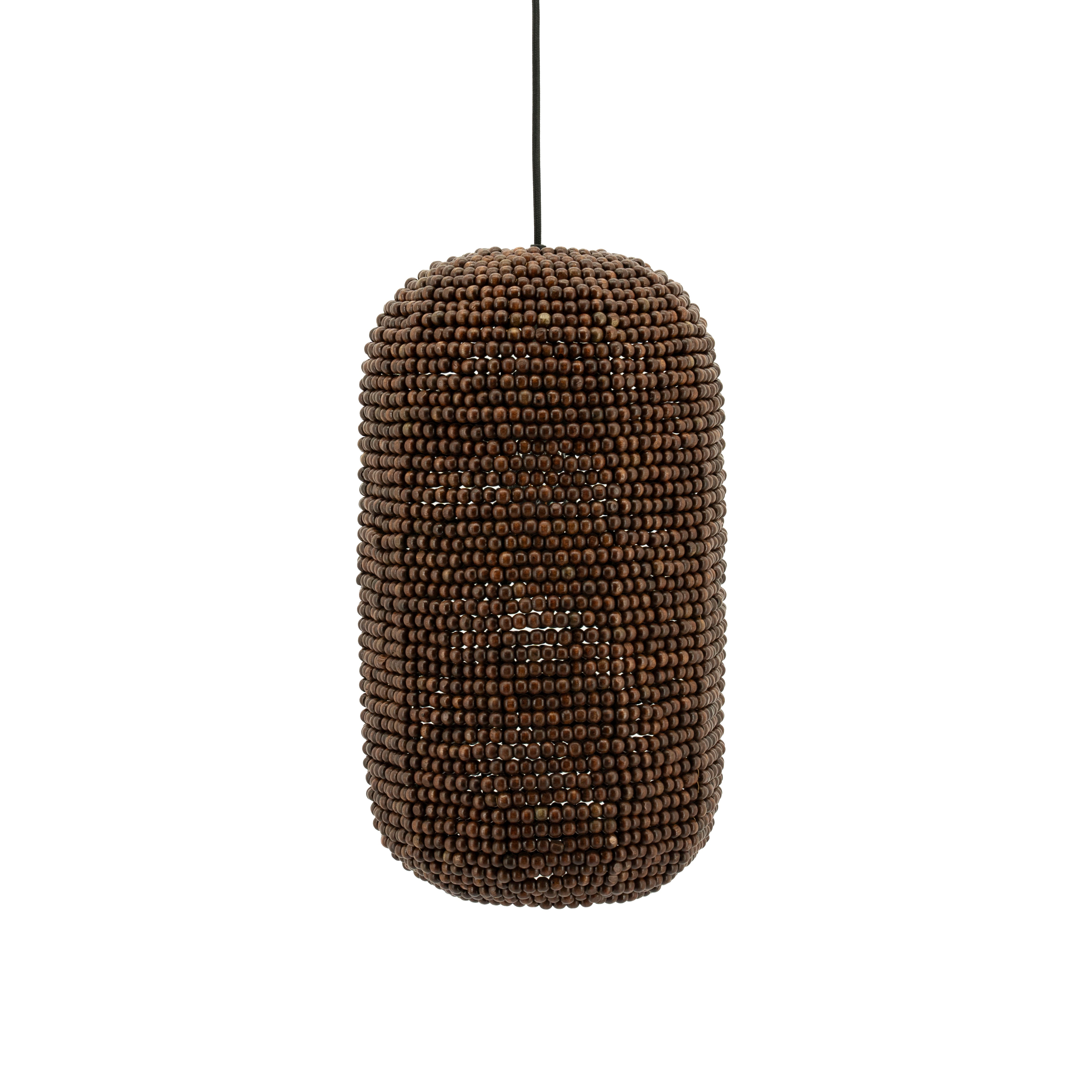 Pendelleuchte SHANGA dunkles Holz