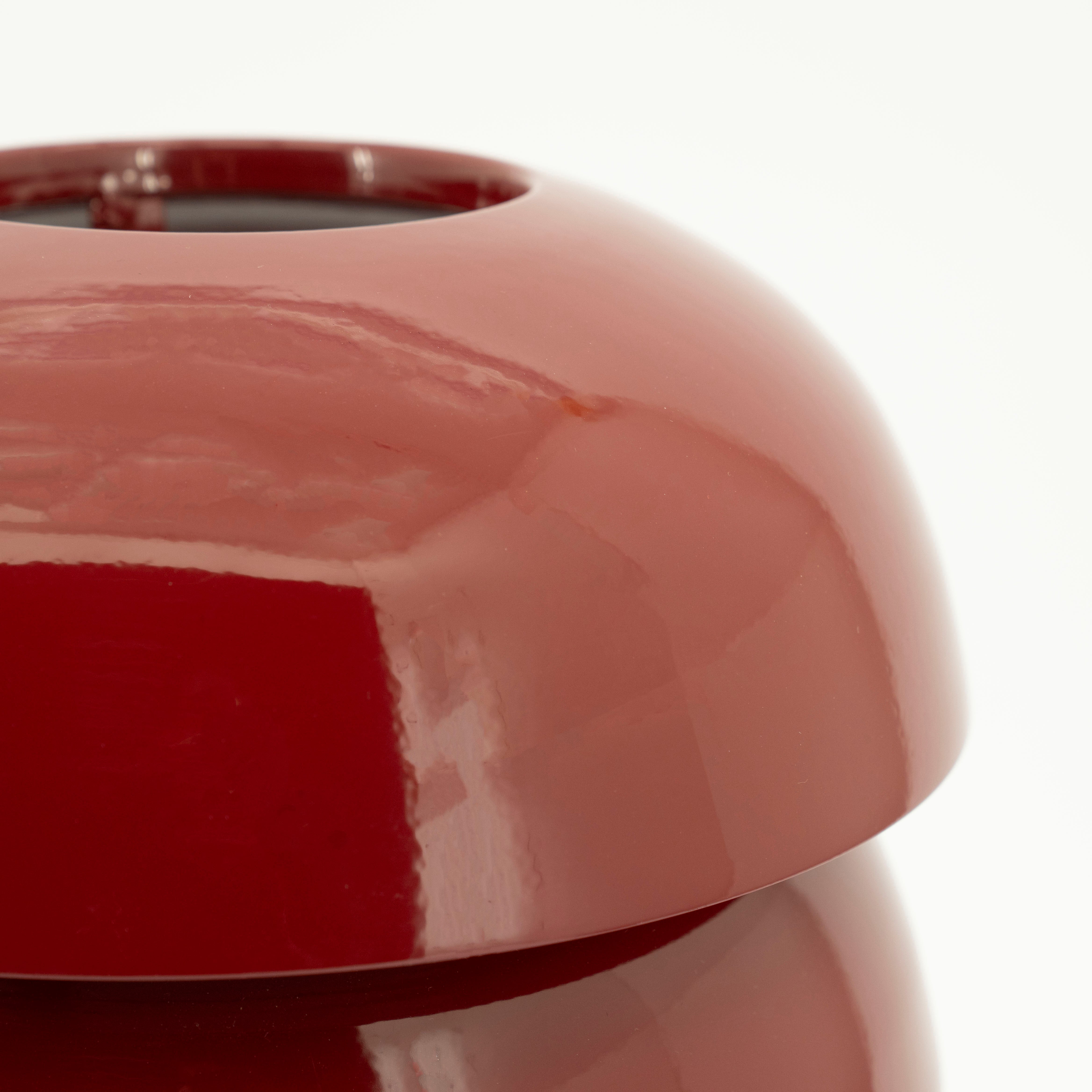 Tischlampe CURO burgunderrot