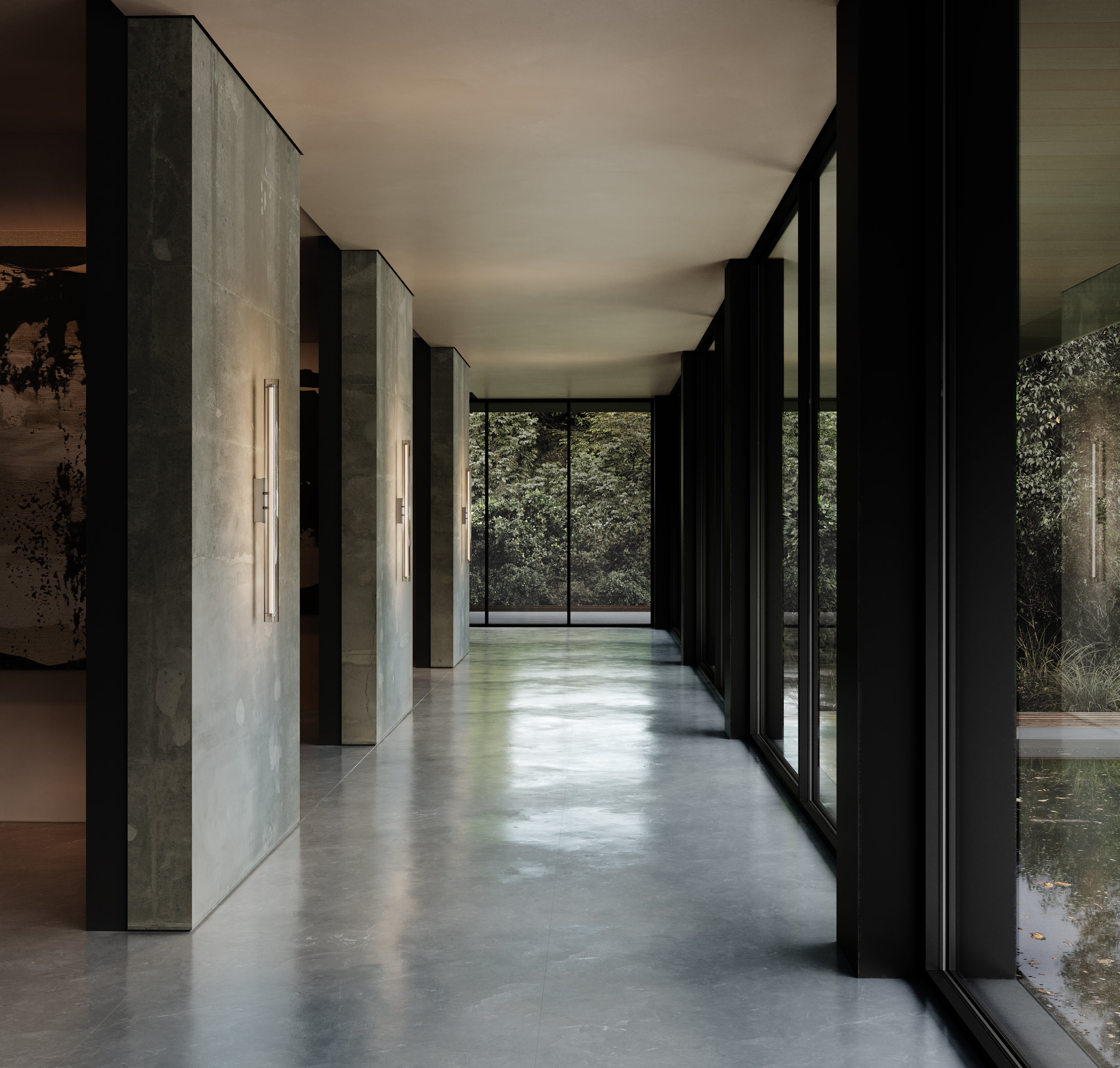 Wandleuchte FRAME silber