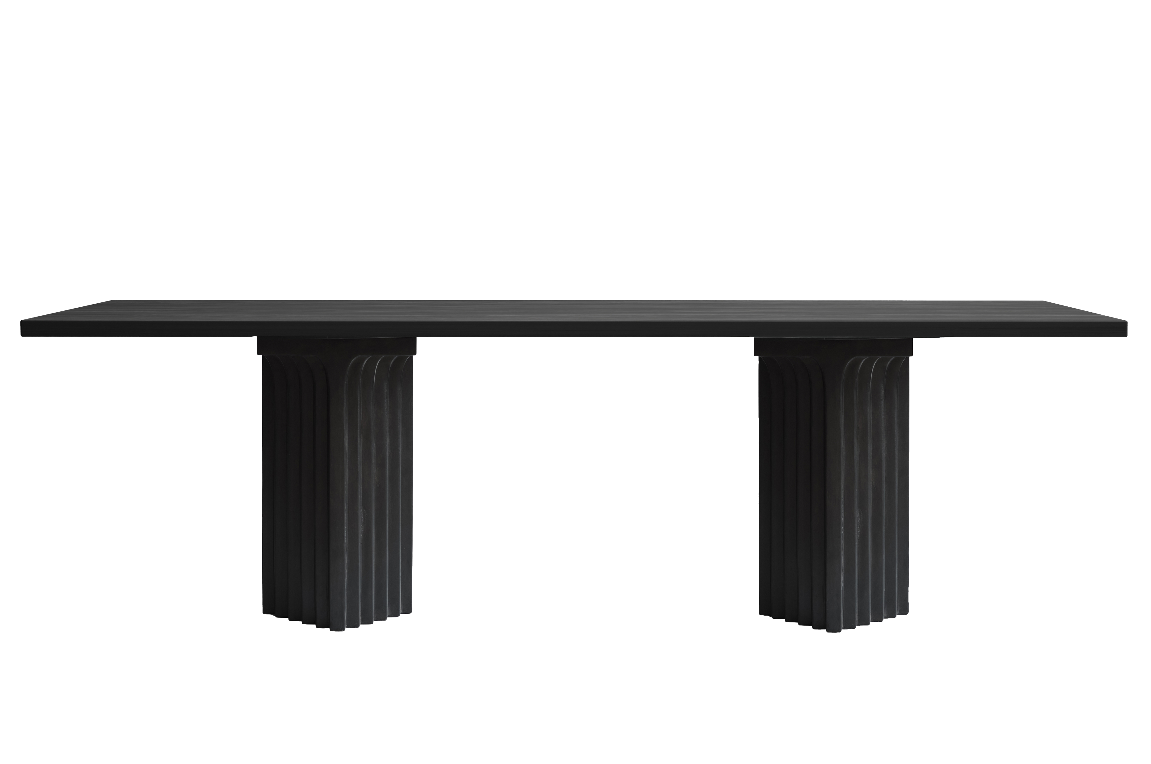 Dining table ARC black oak