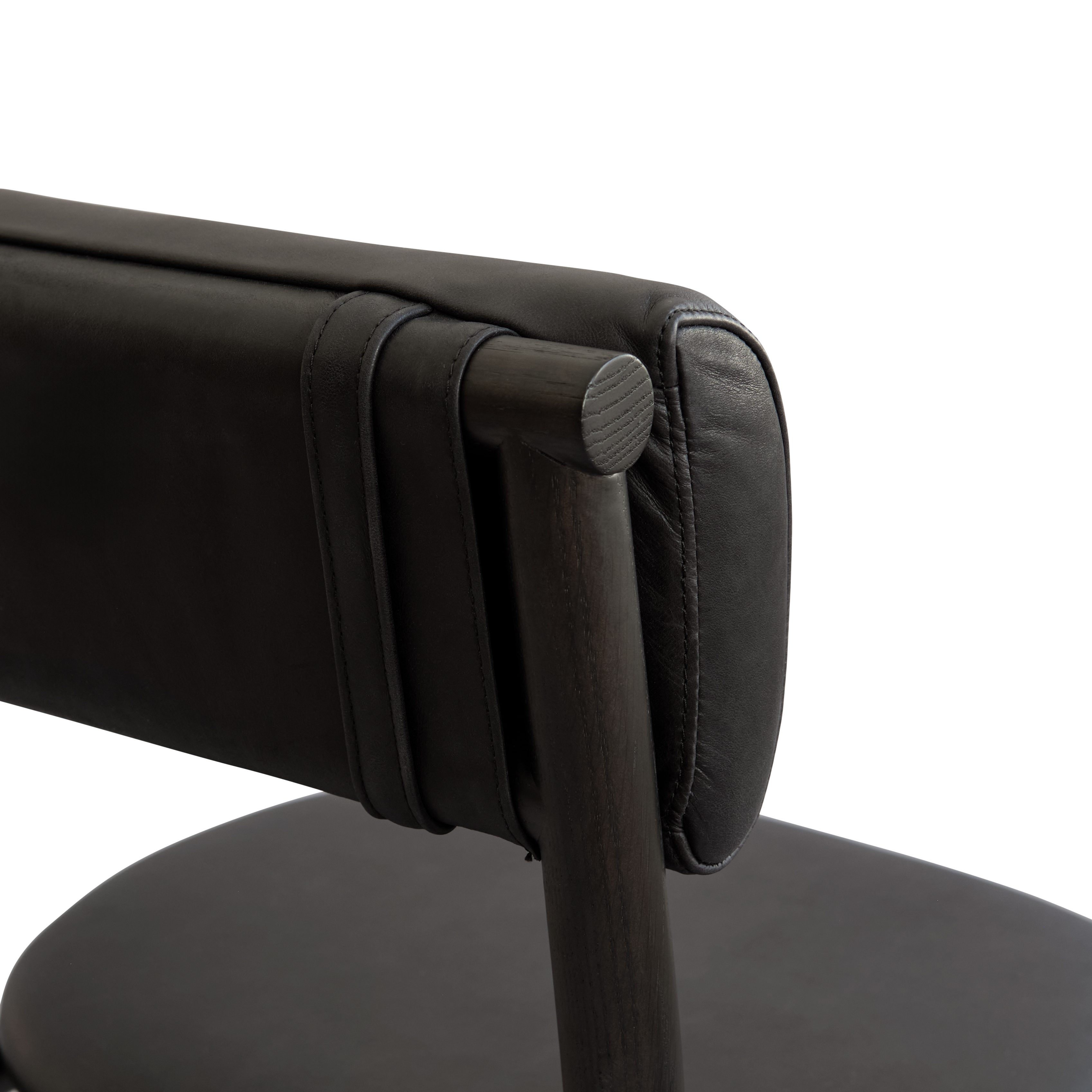 Stuhl NAMA schwarze Leder