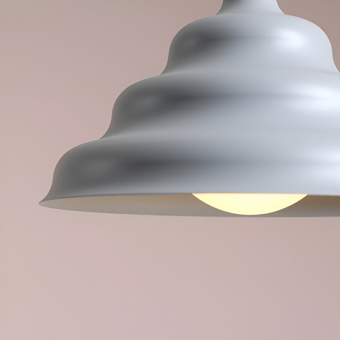 Hanging lamp gray wave