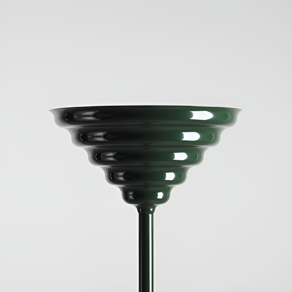 Green wave floor lamp
