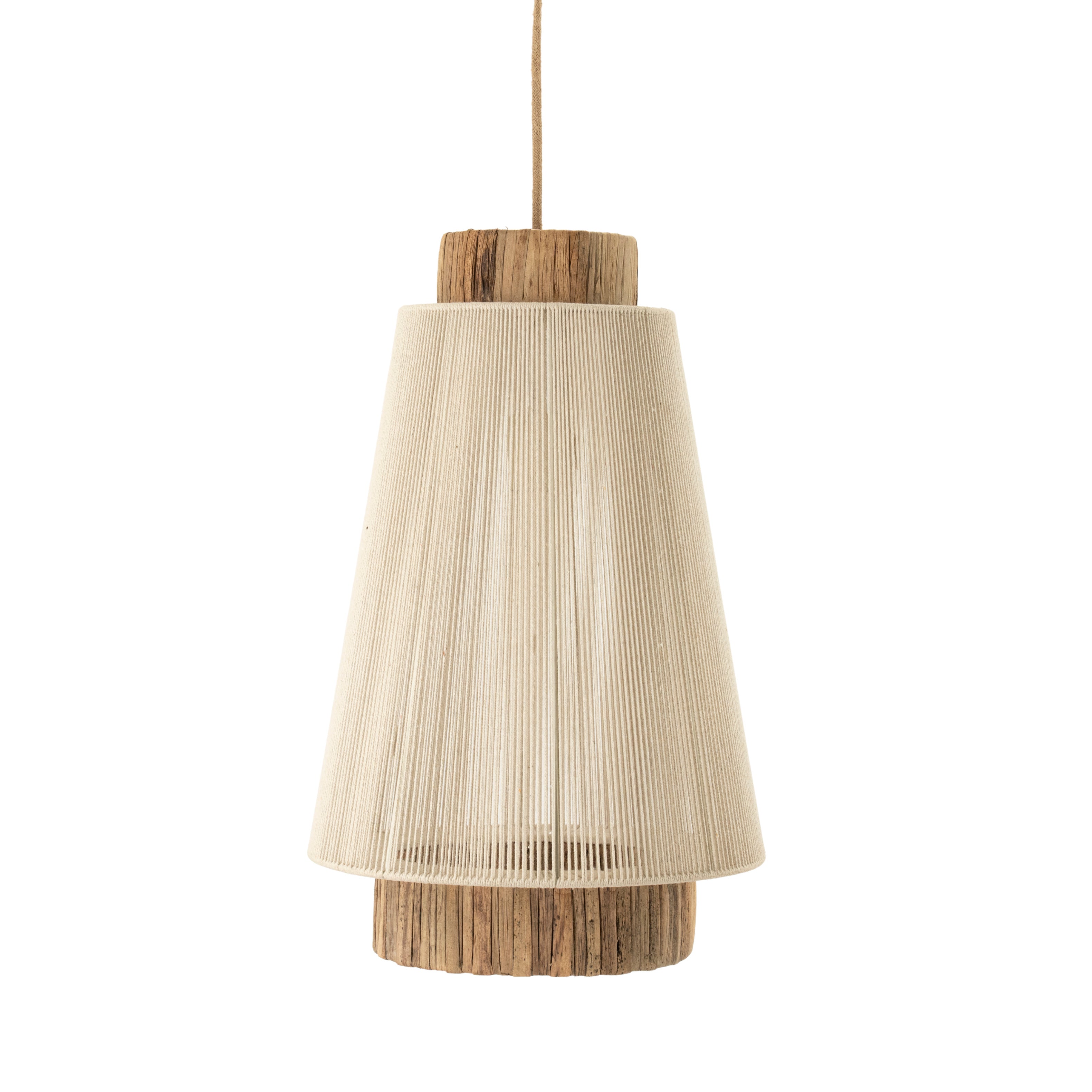 Lampa wisząca RAE 1 beżowy z brązowym