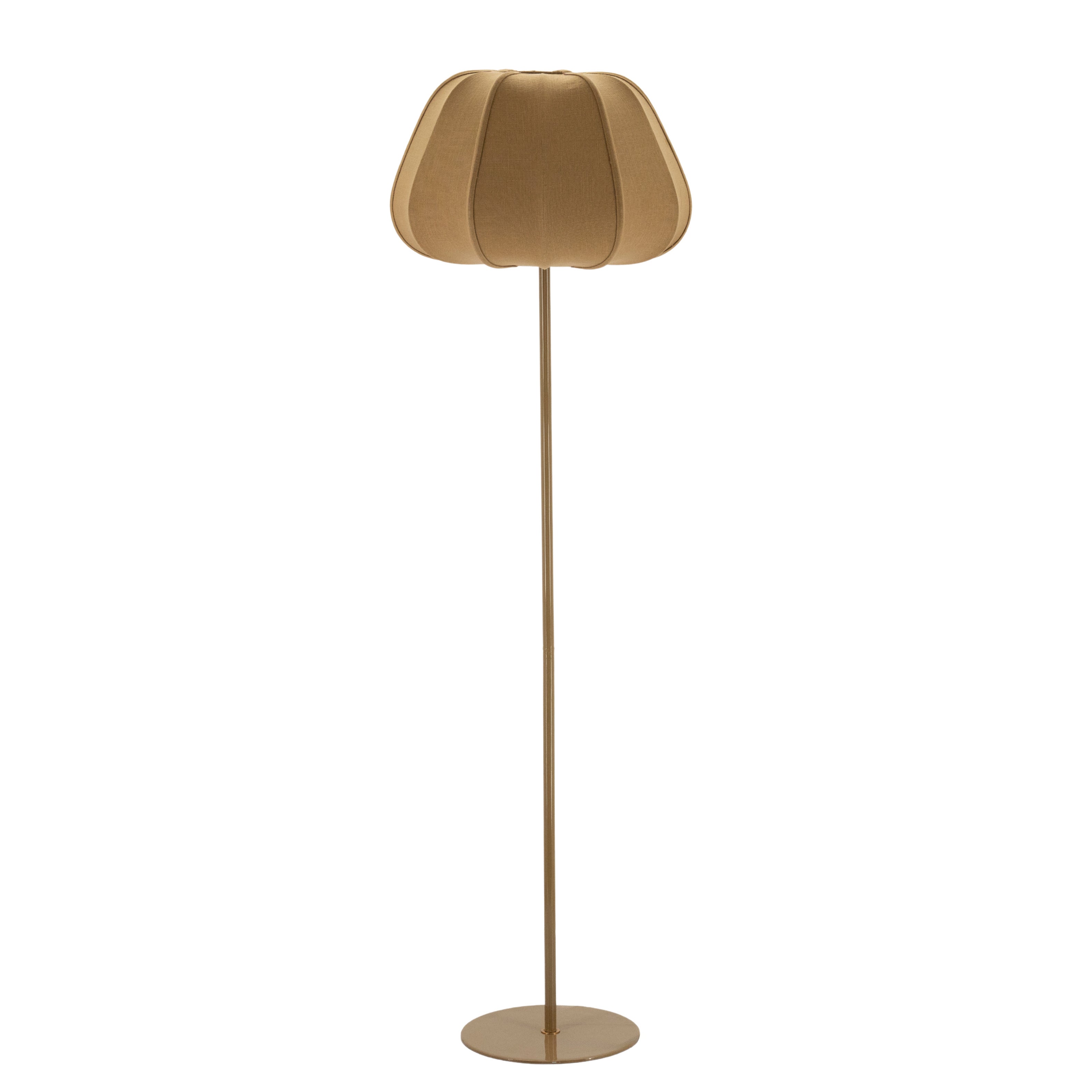 Lampa podłogowa SORA brązowo-zielony