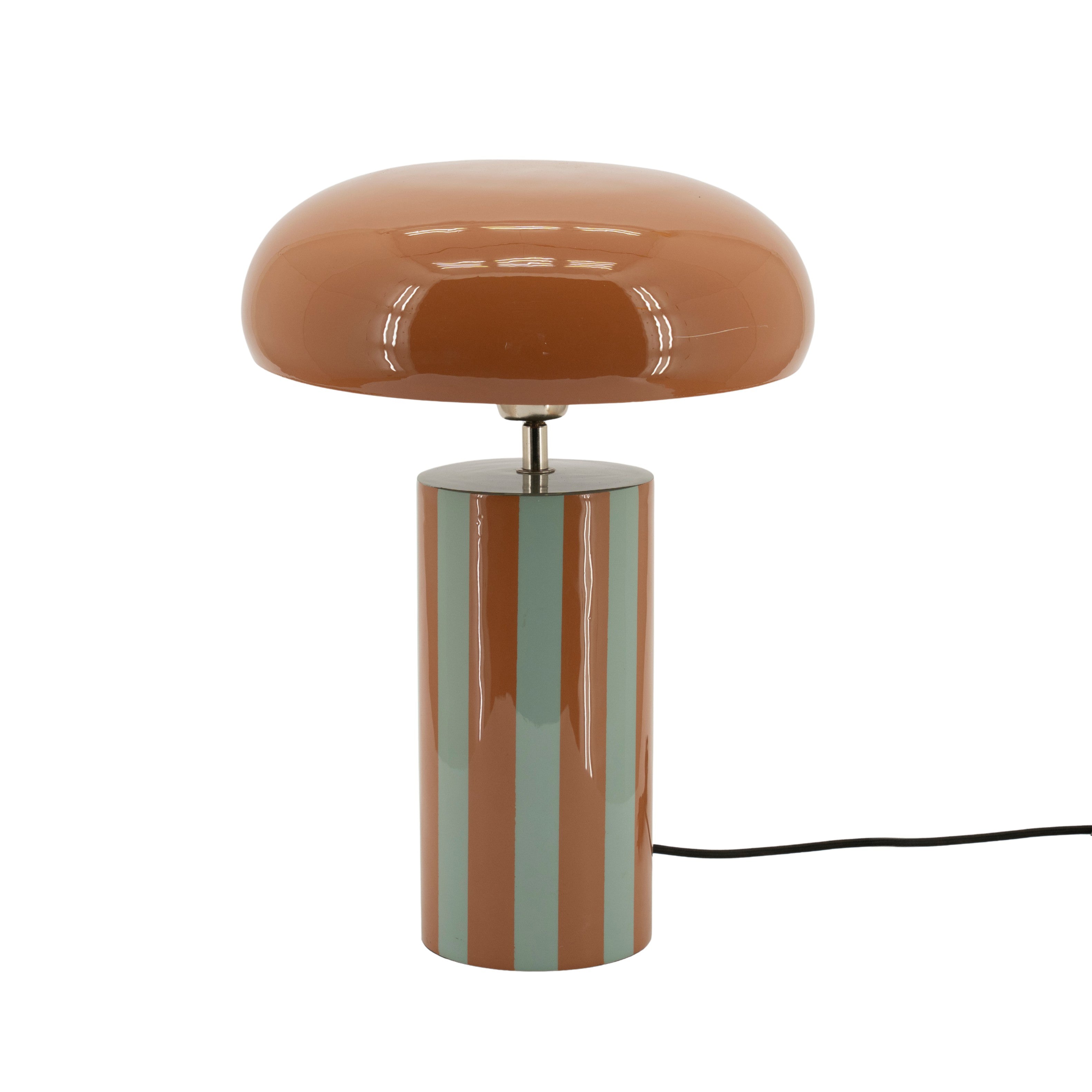 Lampa stołowa STREEPZ brązowy z niebieskim