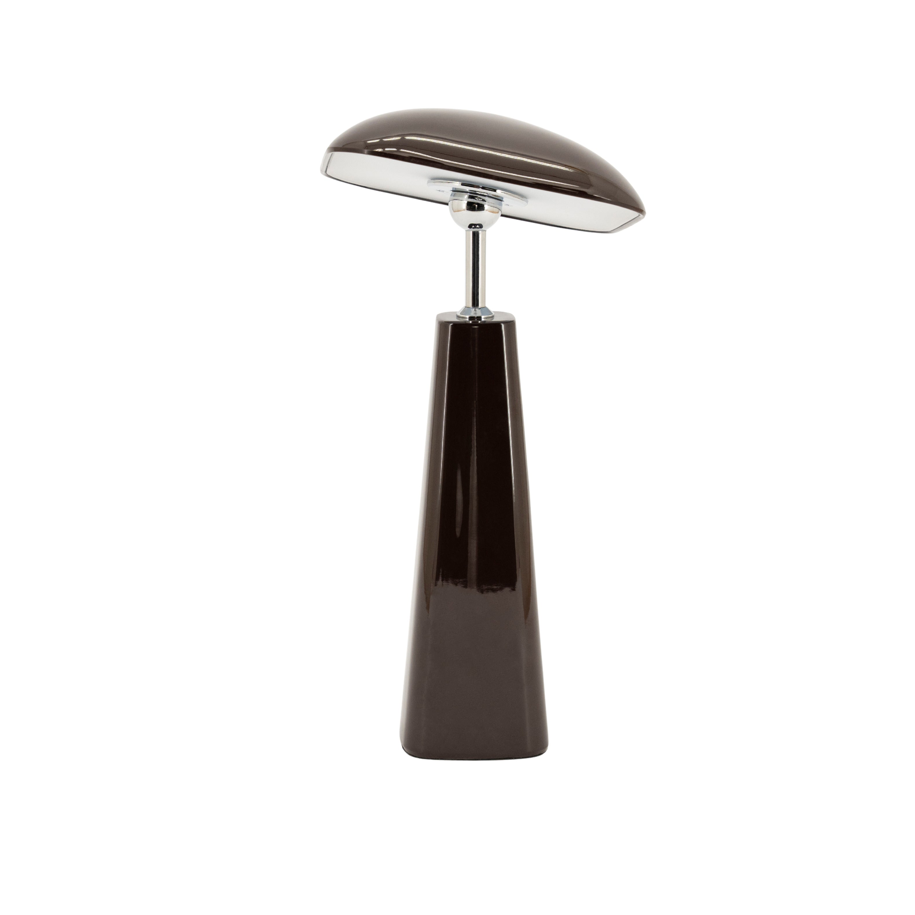 Lampa przenośna QUADRA czekoladowy