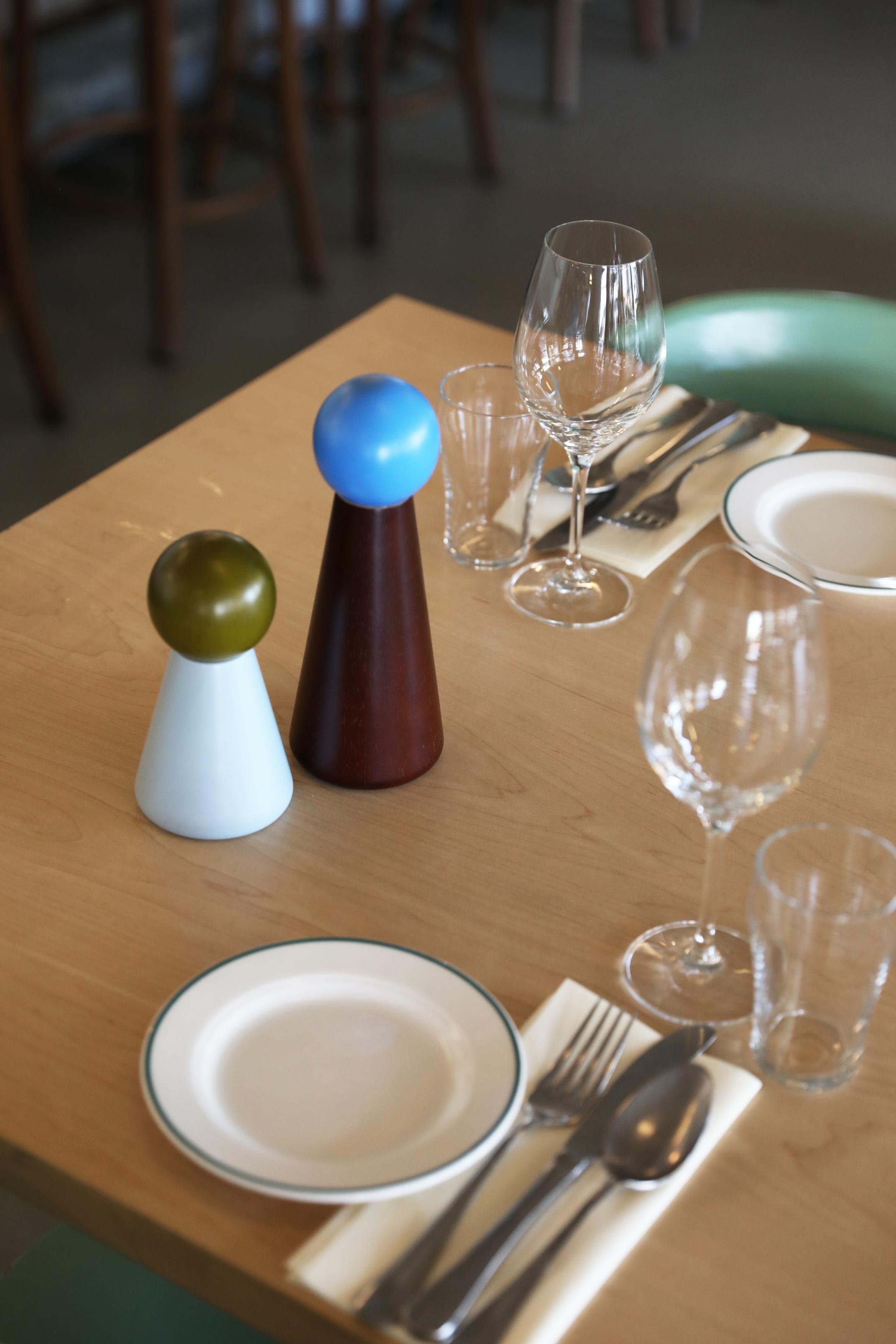 Gewürzmühle HALMA SMALL blau mit grünem