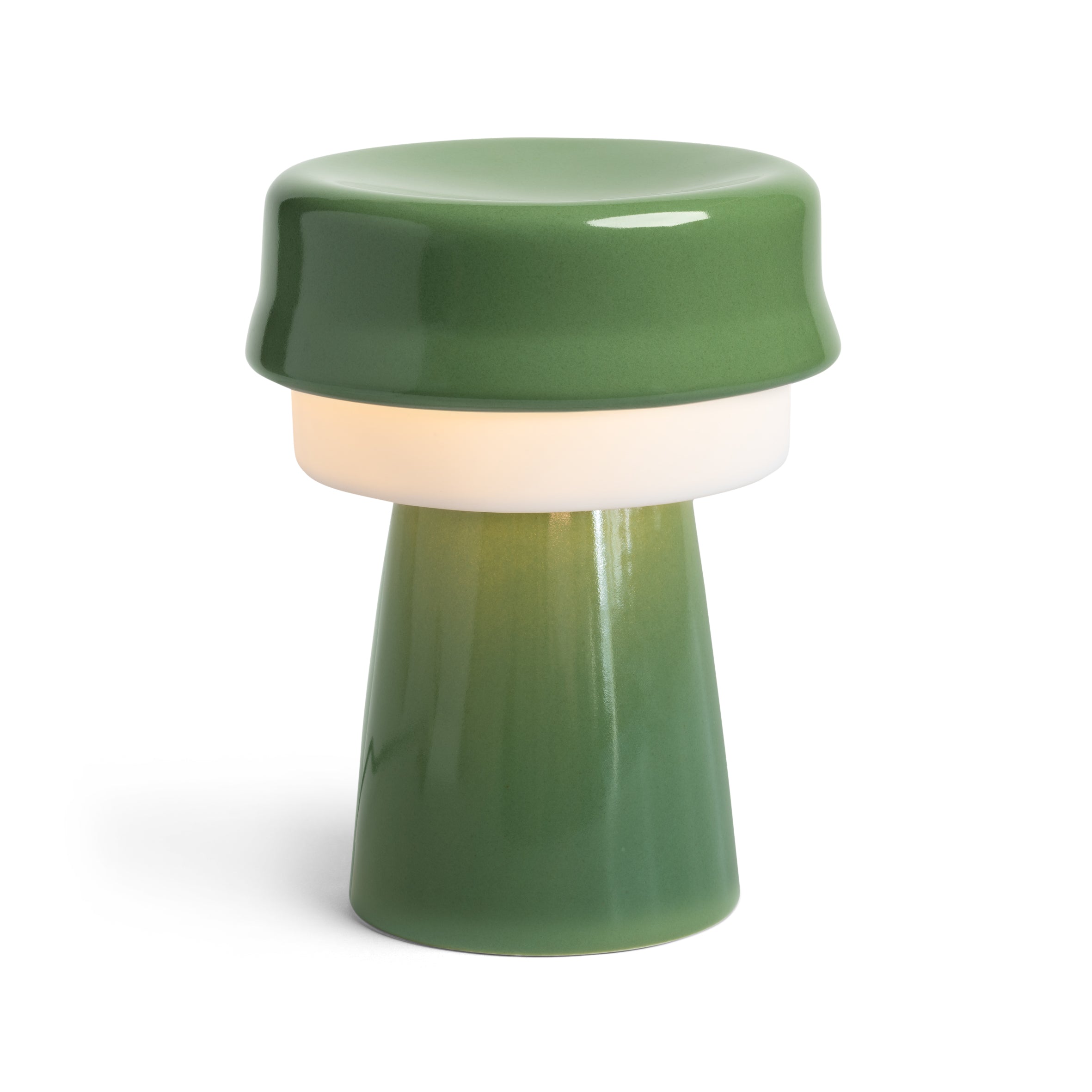 Tischlampe HAT grün mit Weiß