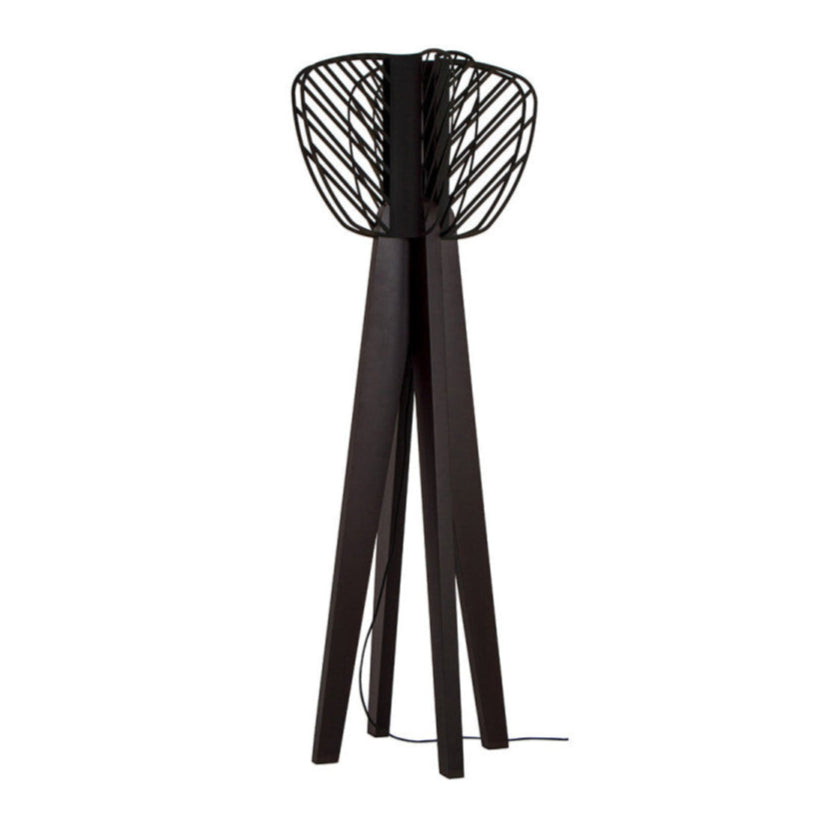 Helio black floor lamp - post -exposition