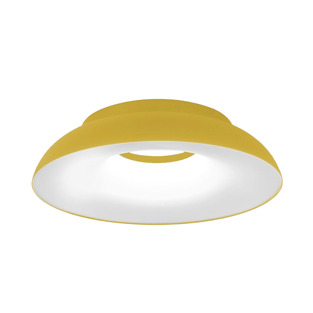 Wandlampe MAGGIOLONE, geprägt, gelb