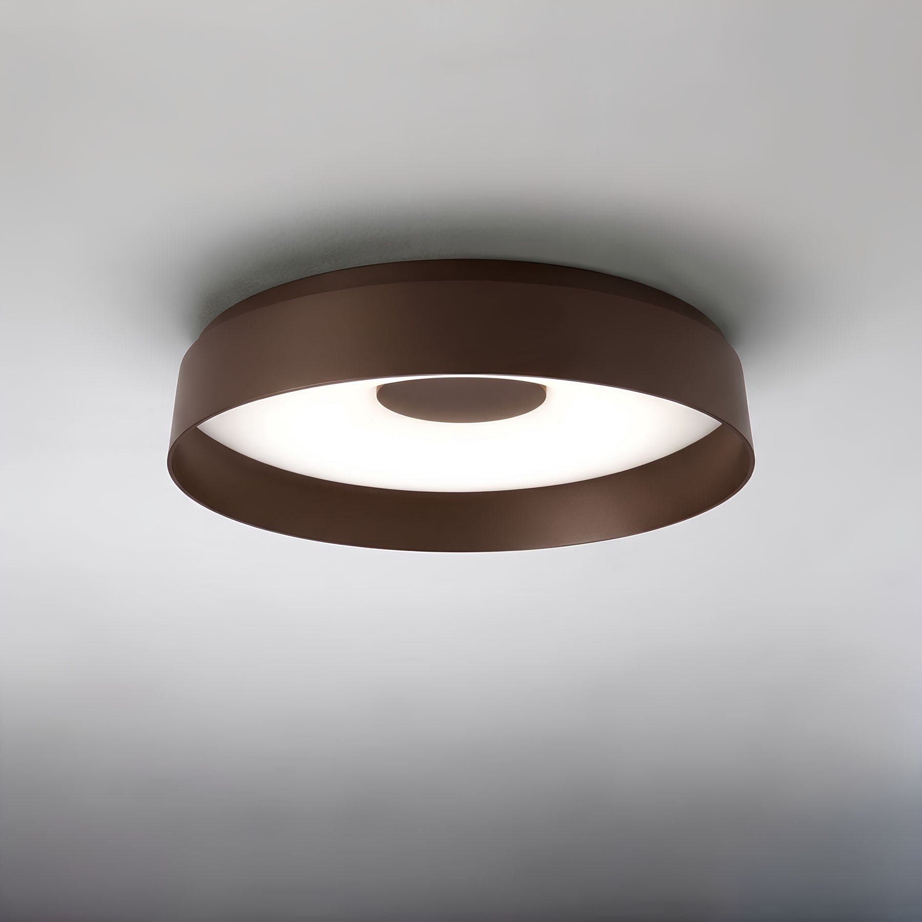 Wandlampe PAPAVERO in mattem Braun
