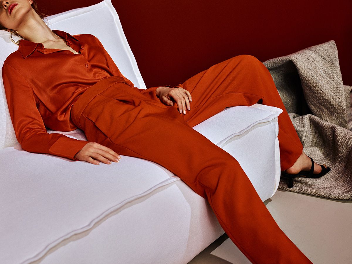 Modulares 4-Sitzer Sofa mit Fußstütze DRIFTER, gepolstert