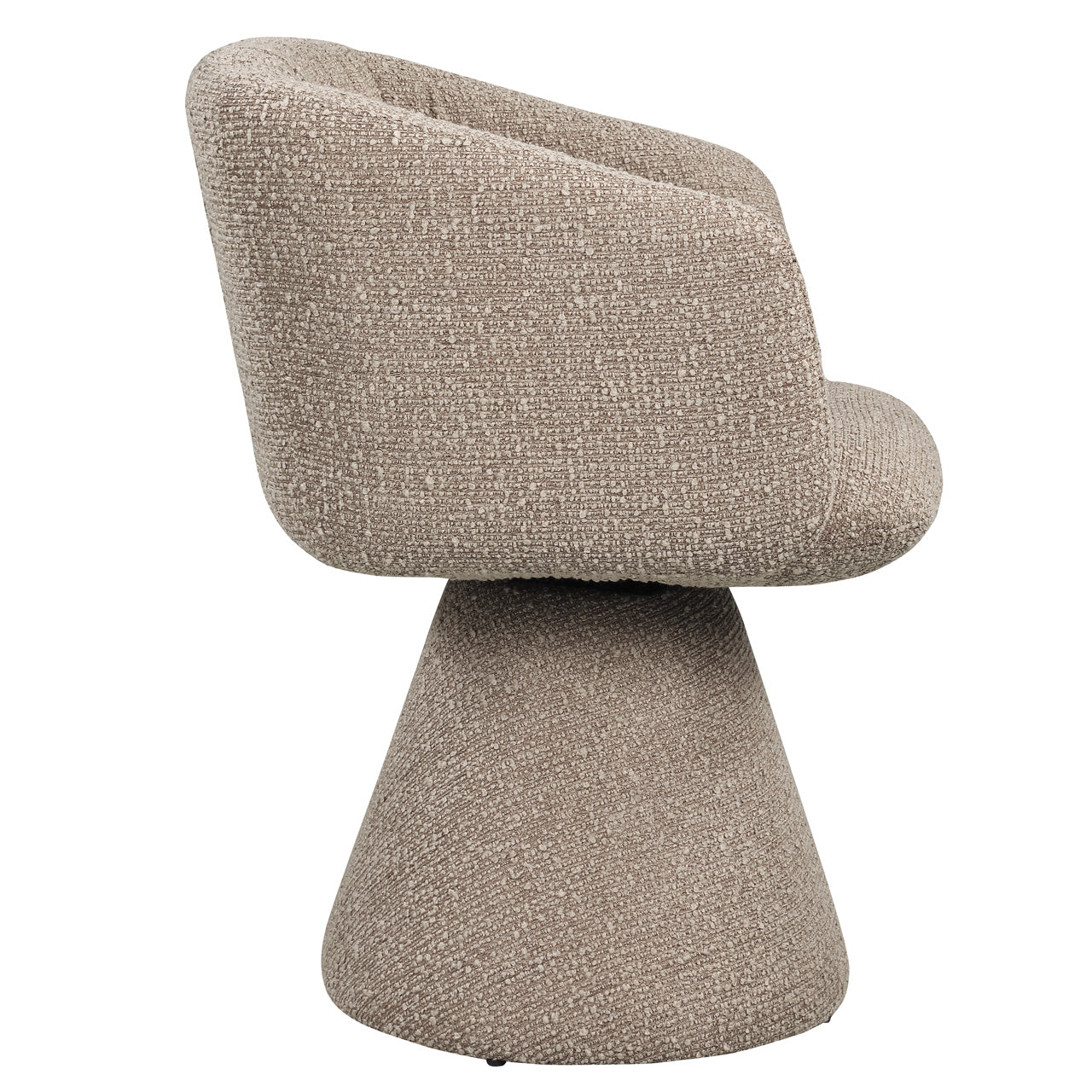 MADELINE Swivel Chair Light Brown