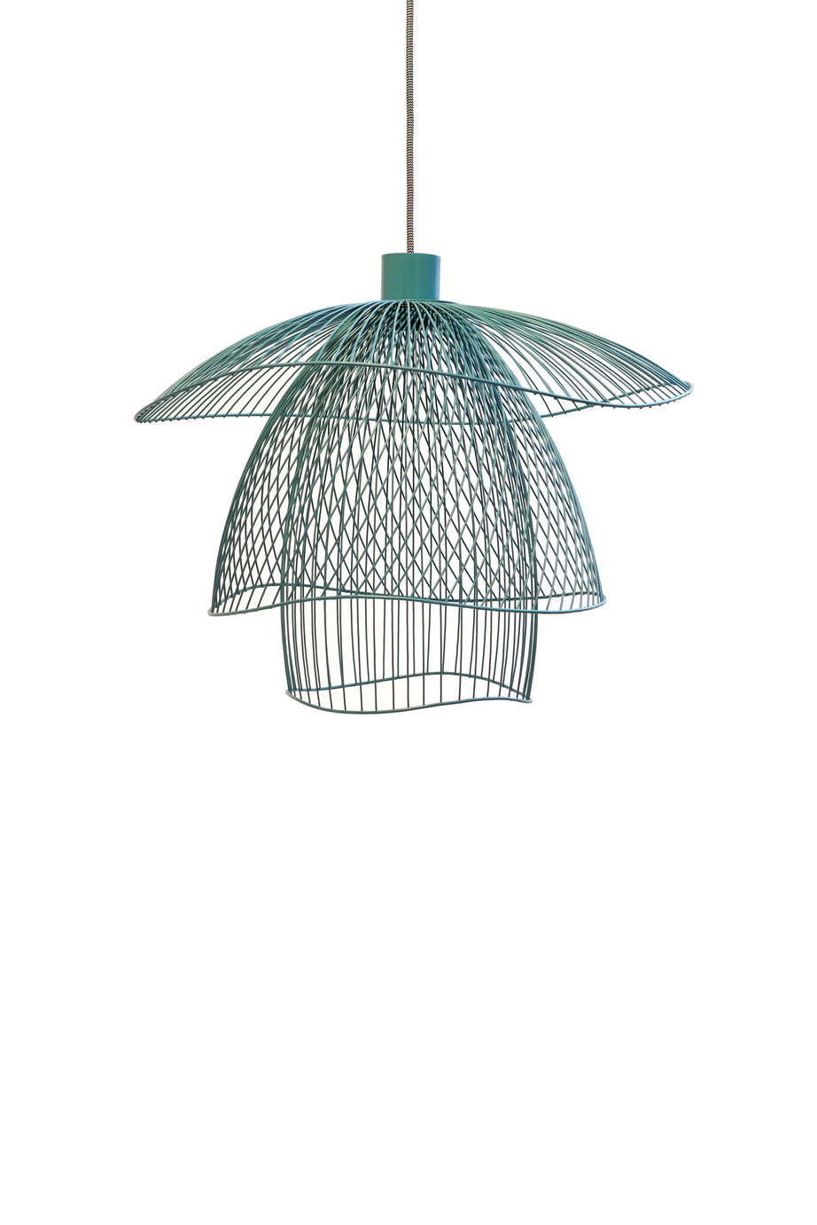 Blue papillon hanging lamp