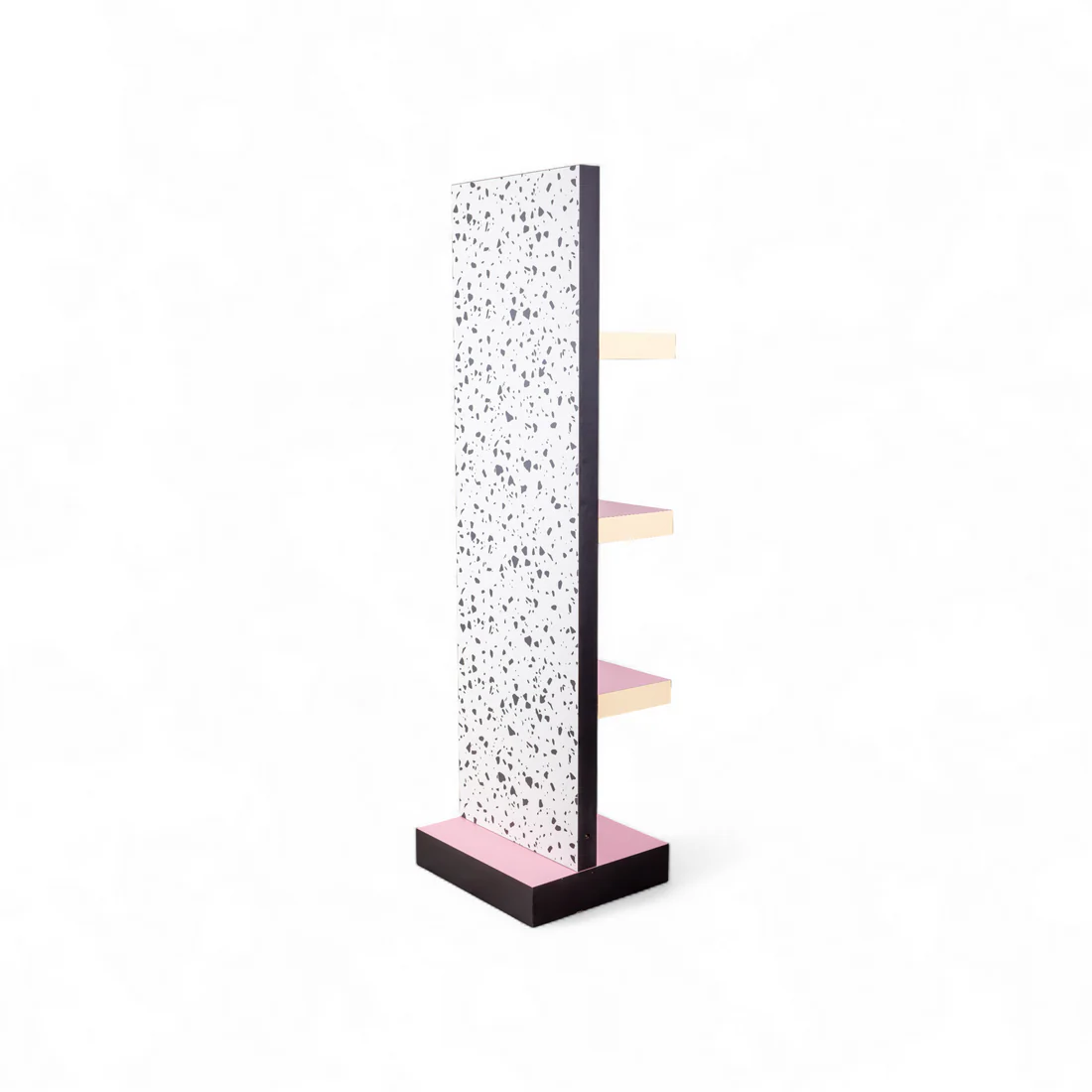 Regal SUPERSHELF TERRAZZO weiß mit Gelb und Rosa
