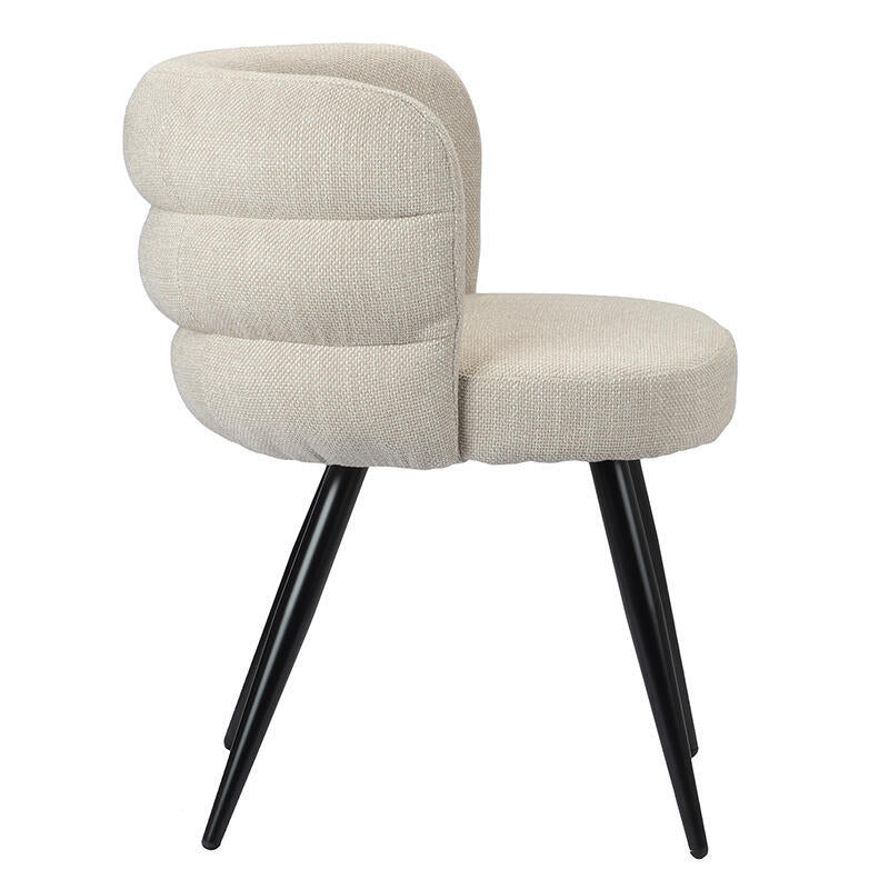 CLOUD Chair Light Beige with Black Base