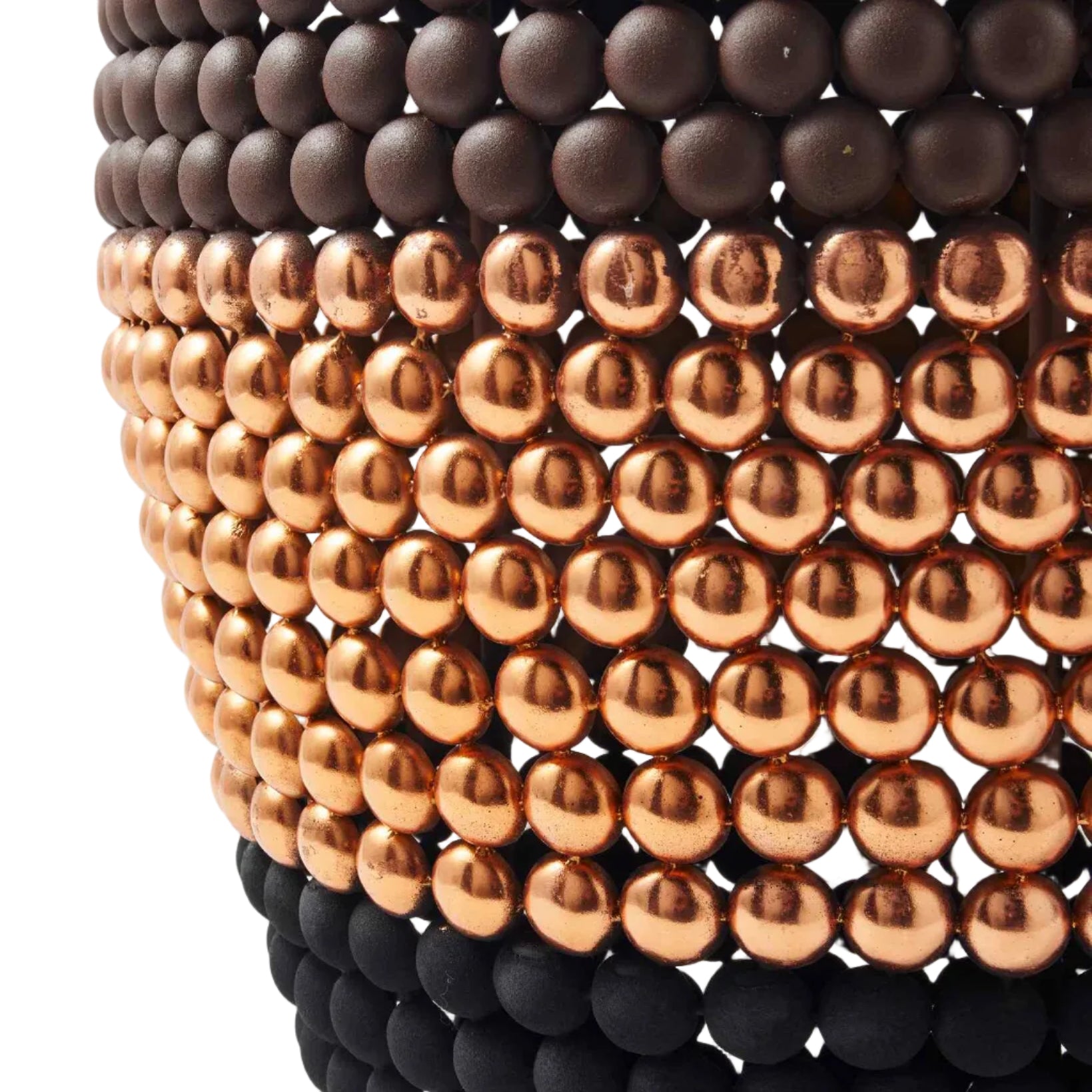 DOT stool brown with copper and black