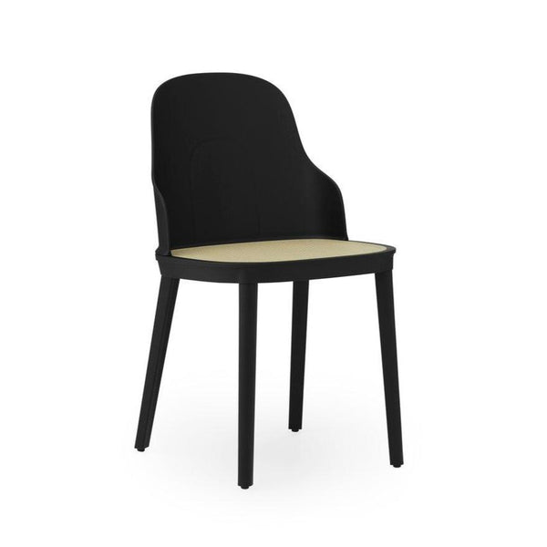 Allez PP Black chair with wicker