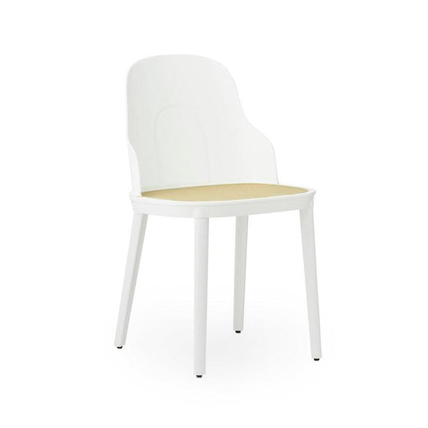 Allez PP white chair with wicker